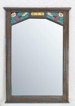 Art Deco Wood Painted Mirror circa 1930