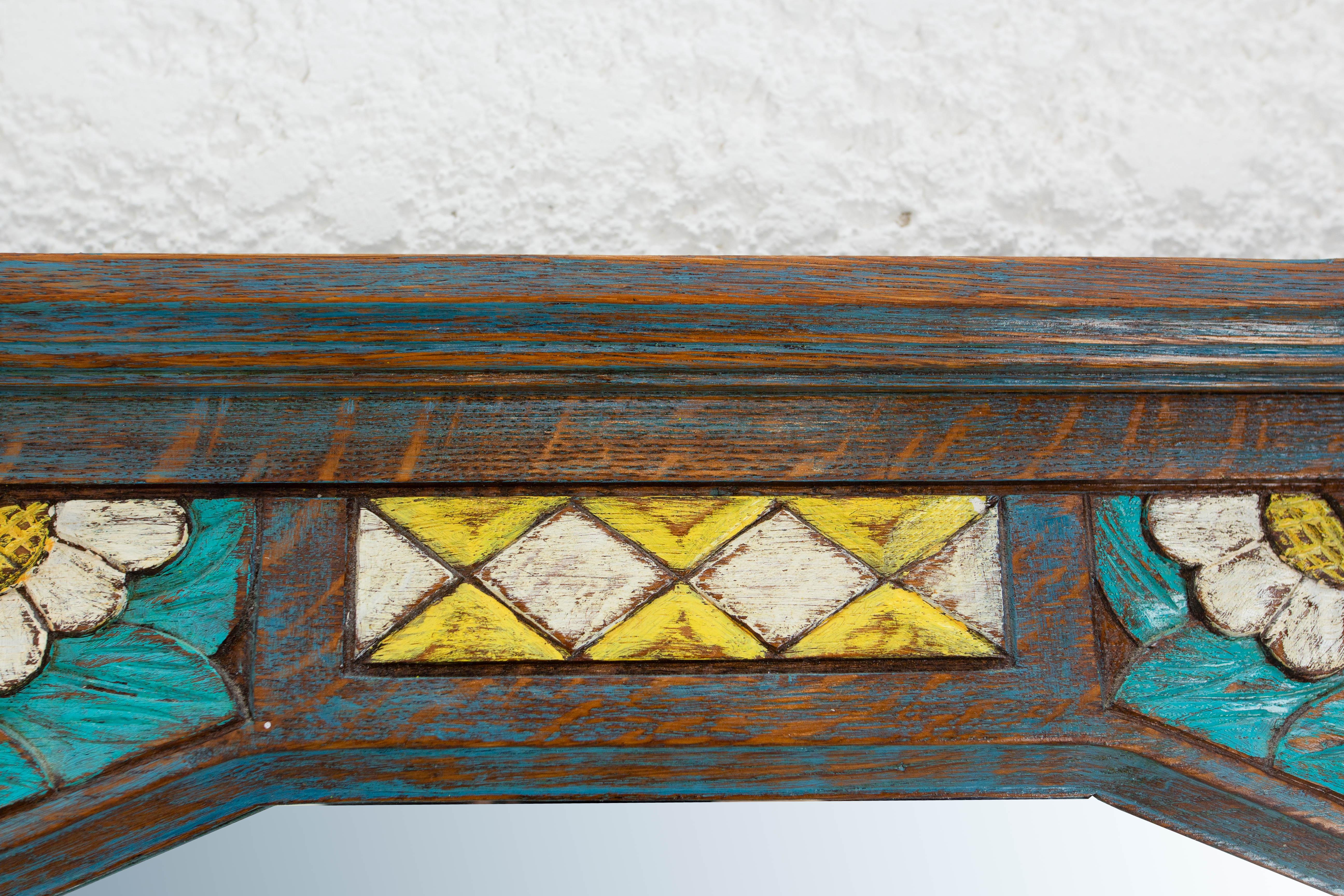 Francese Specchio in legno dipinto Art Deco Mirror 1930 circa in vendita