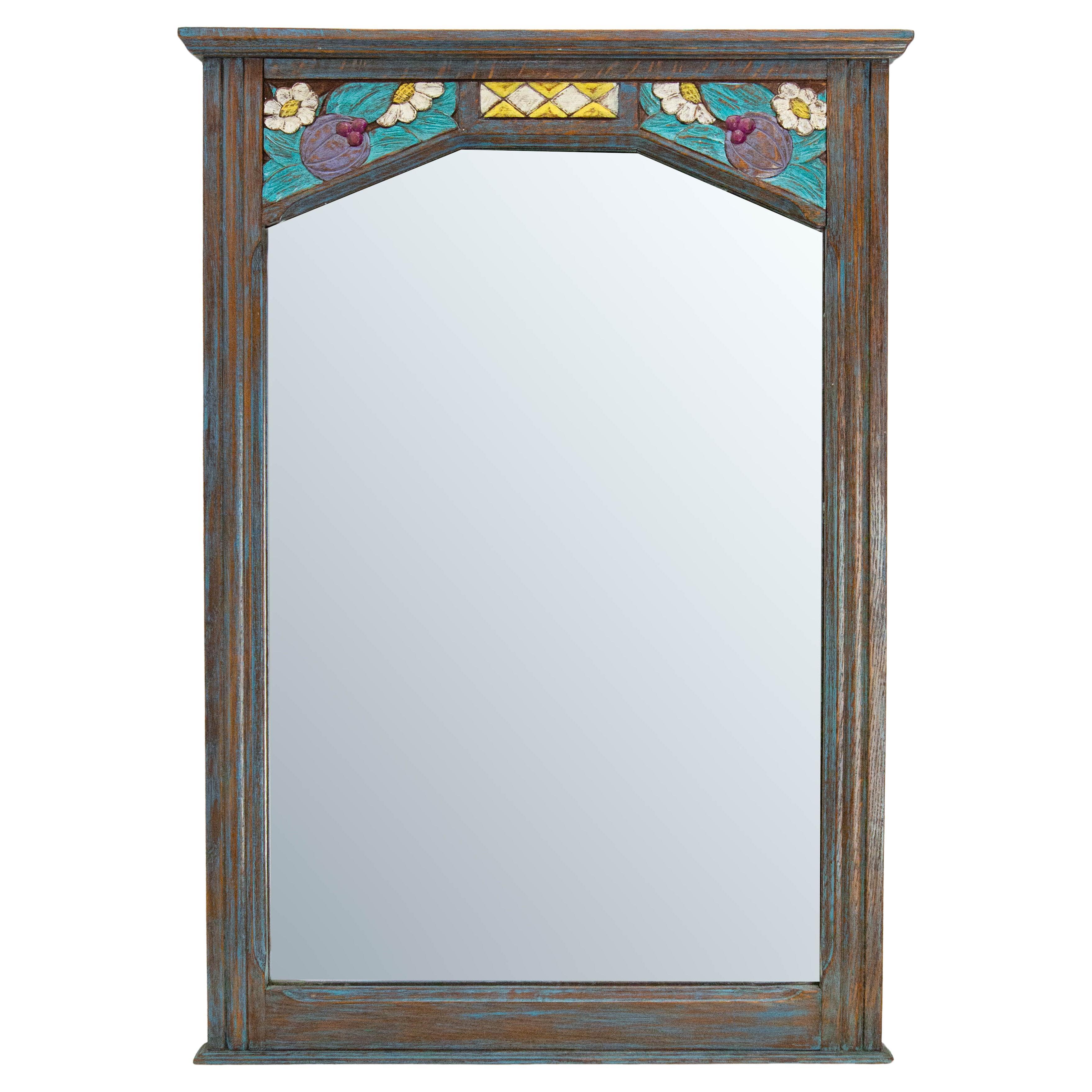 Art Deco Wood Painted Mirror circa 1930