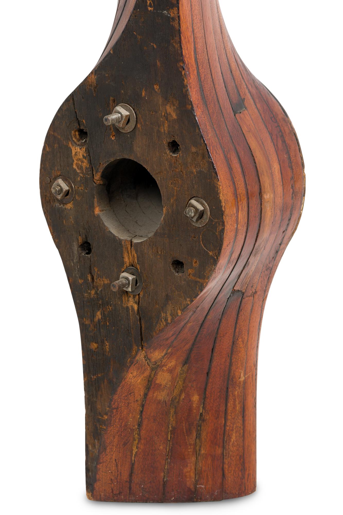 Propeller-Barometer aus Holz im Art déco-Stil im Angebot 7