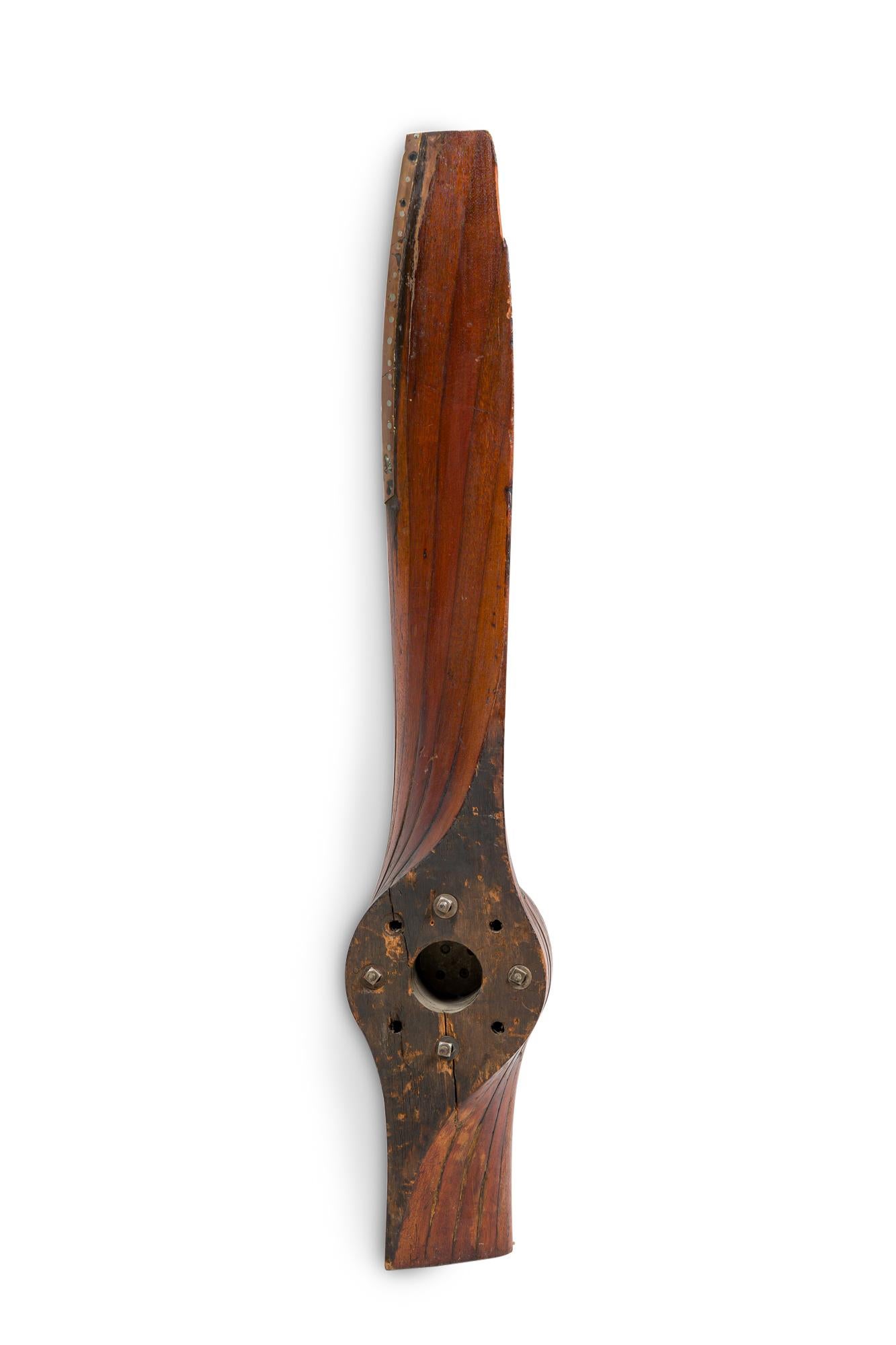 Propeller-Barometer aus Holz im Art déco-Stil (amerikanisch) im Angebot