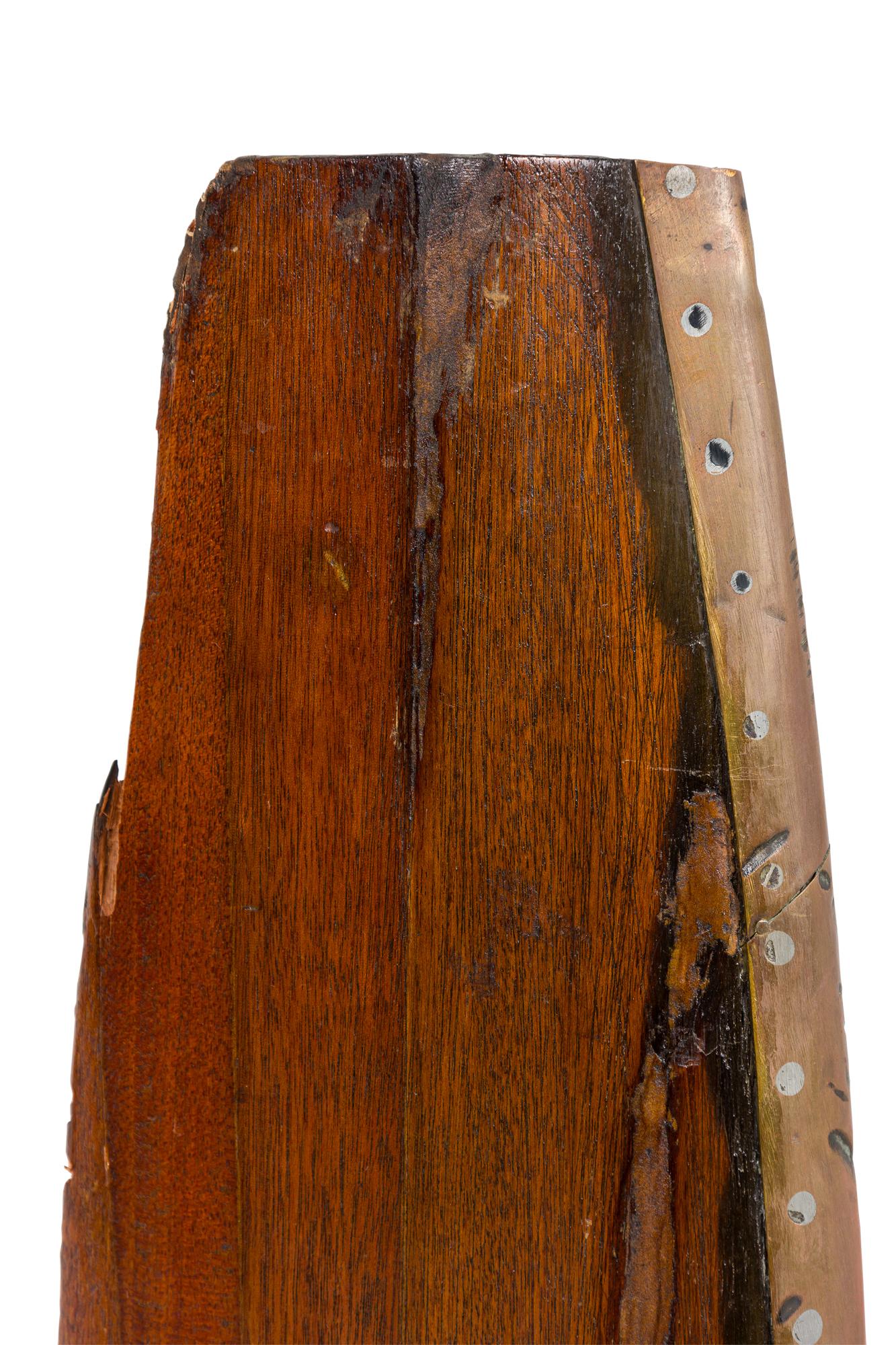 Propeller-Barometer aus Holz im Art déco-Stil (Mitte des 20. Jahrhunderts) im Angebot