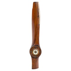 Art Deco Wood Propeller Barometer