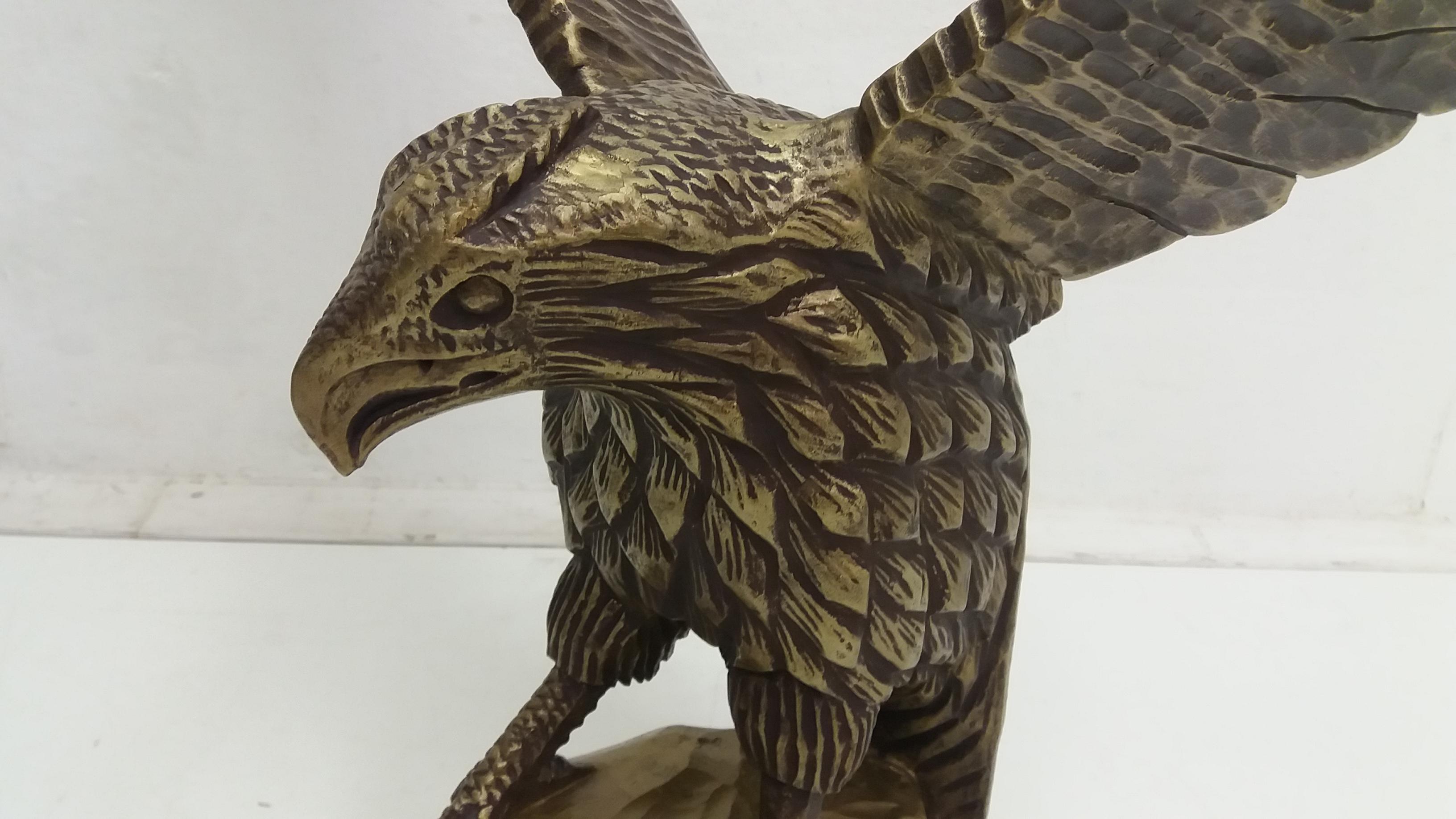 Early 20th Century Art Deco Wood Sculptures of Eagles, Deutschland For Sale