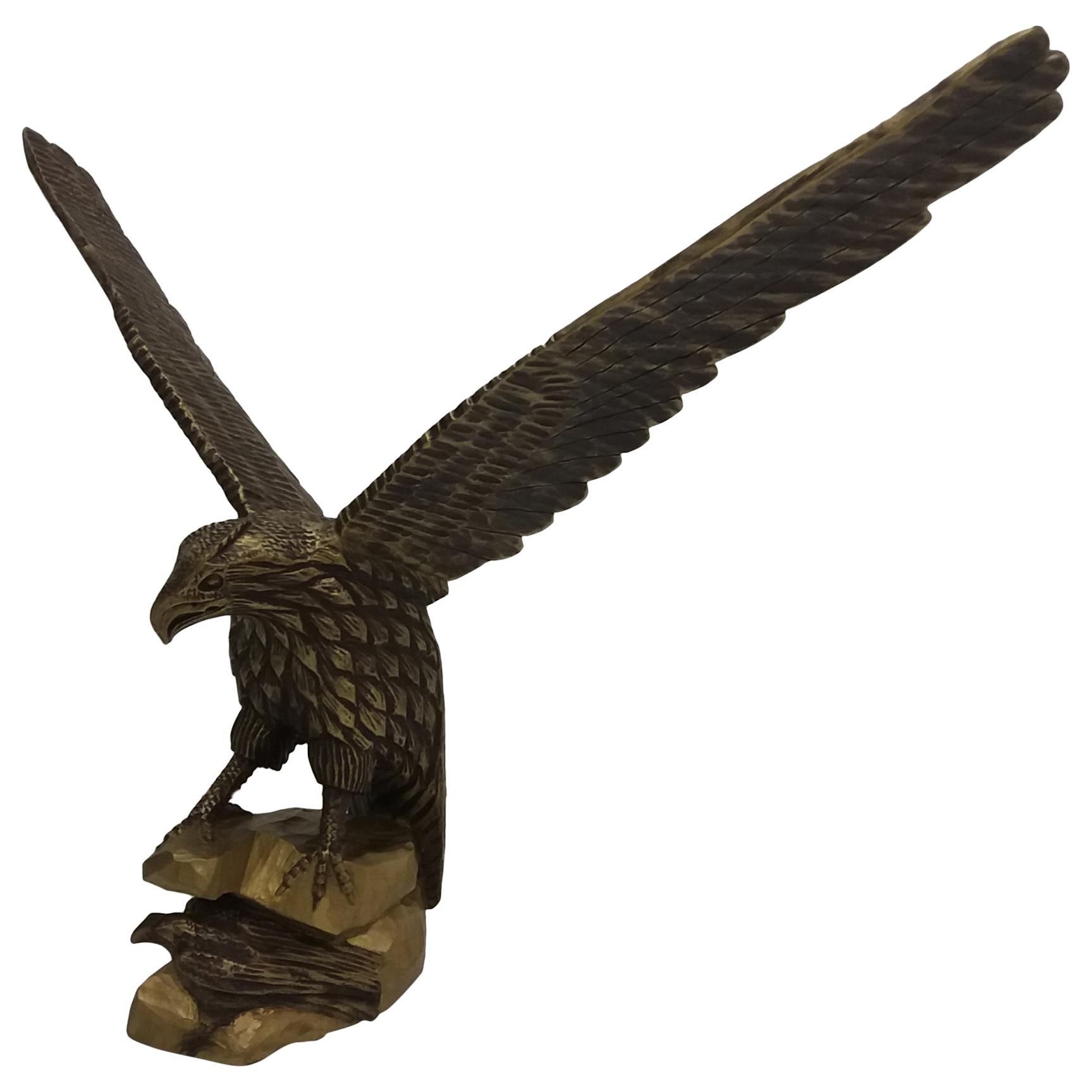 Art Deco Wood Sculptures of Eagles, Deutschland For Sale