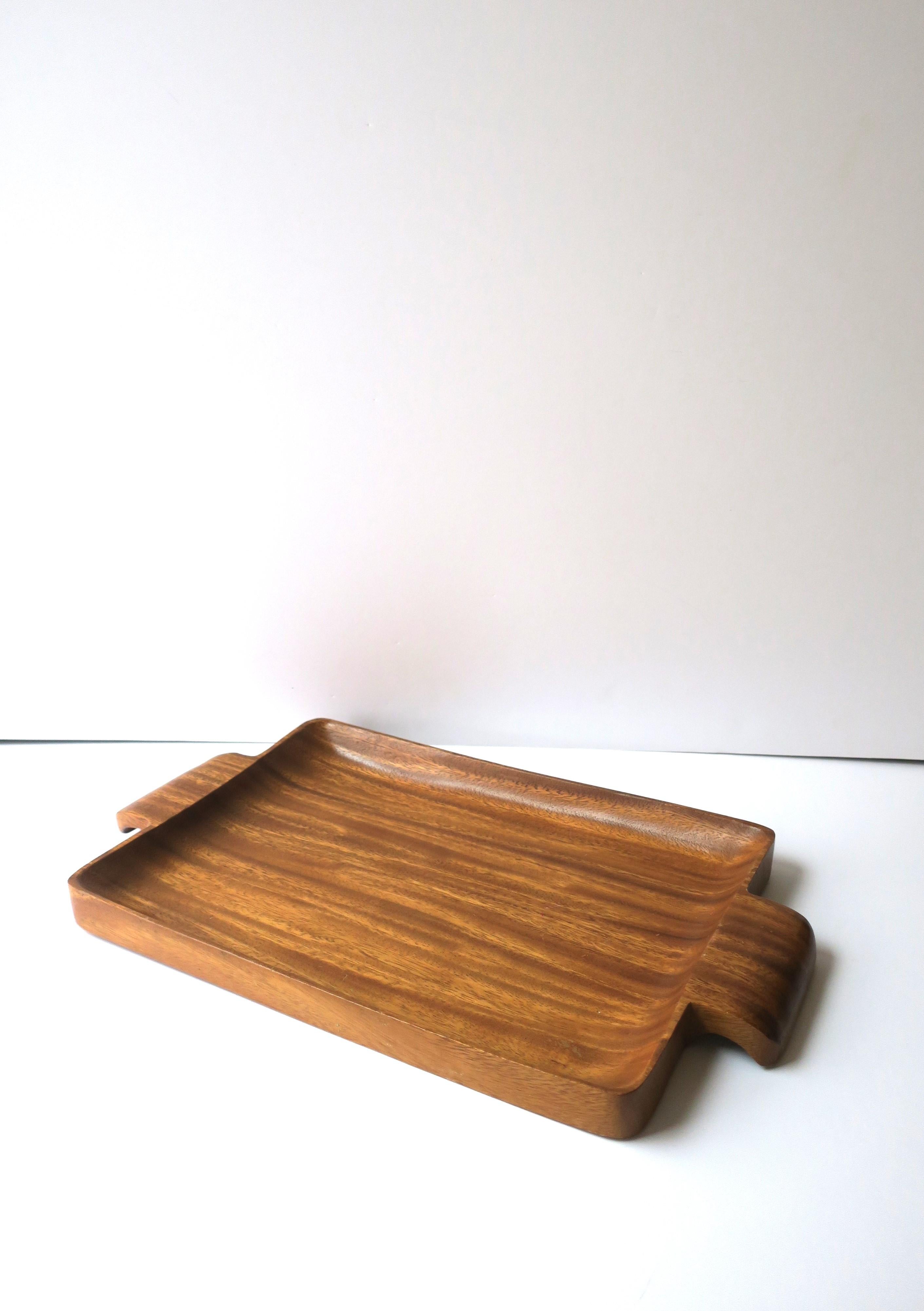 European Art Deco Wood Serving Tray For Sale