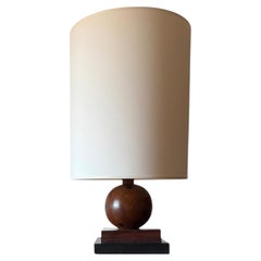 Art Deco wood table Lamp, France ca. 1930s