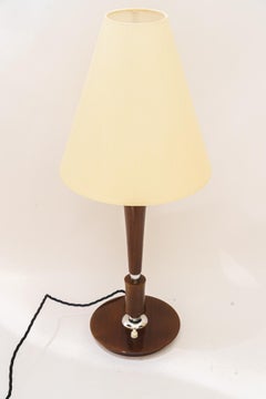 Art Deco wood table lamp vienna around 1930s