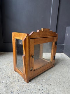 Art Deco wooden apothecary/medicine cabinet