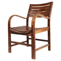 Art Deco wooden armchair 1930