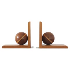 Art Deco Wooden Bookends from Nassauer Kunstgewerbe, 1930s, Set of 2