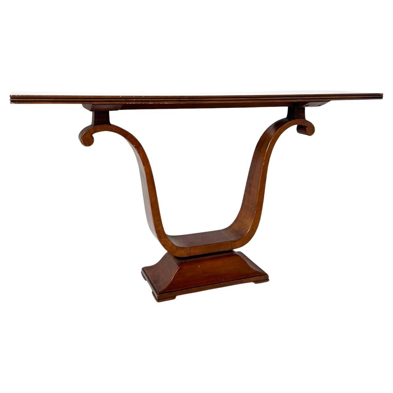 Art Deco Wooden Console For Sale