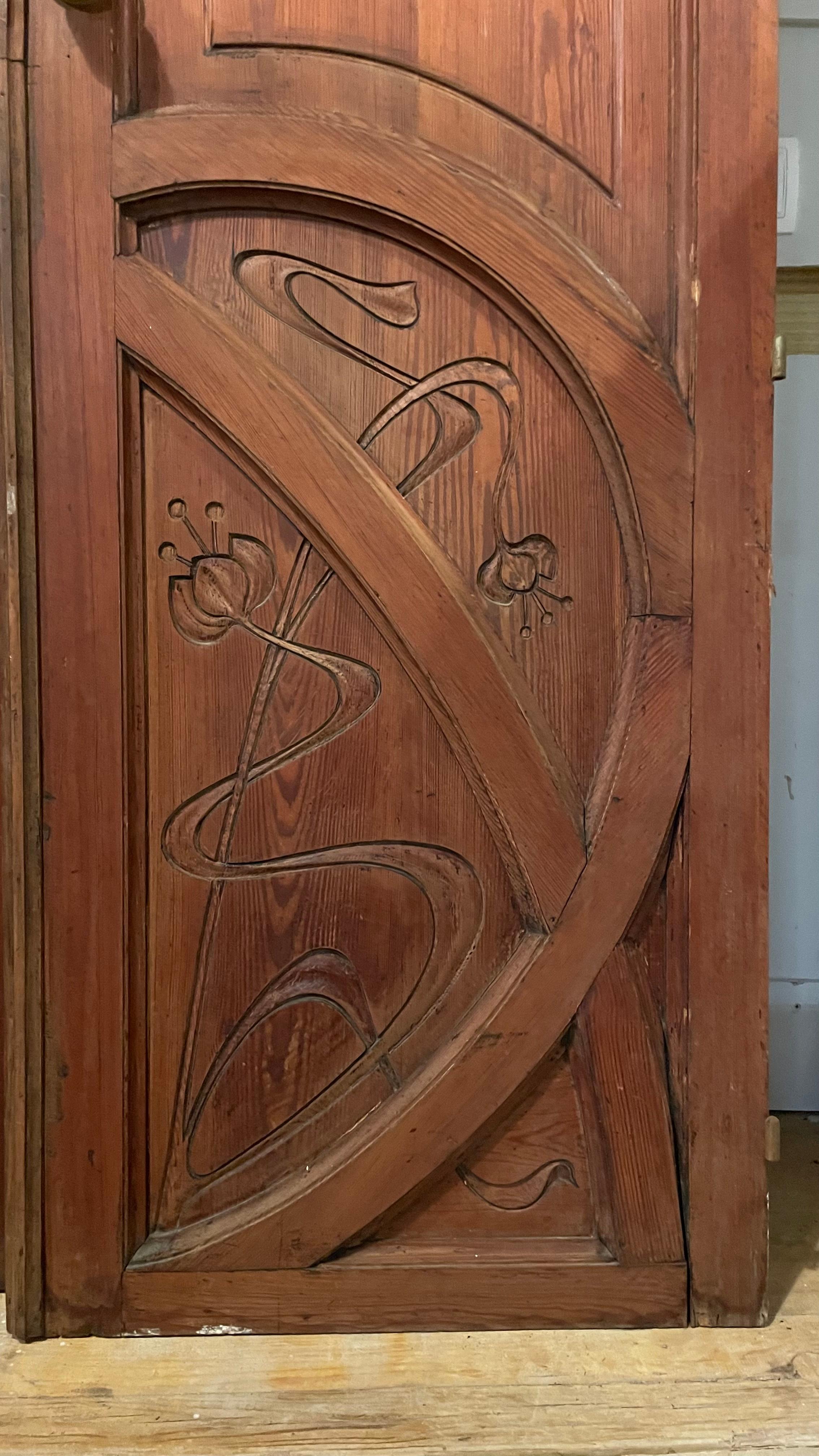 Art Deco Wooden Double Door 1
