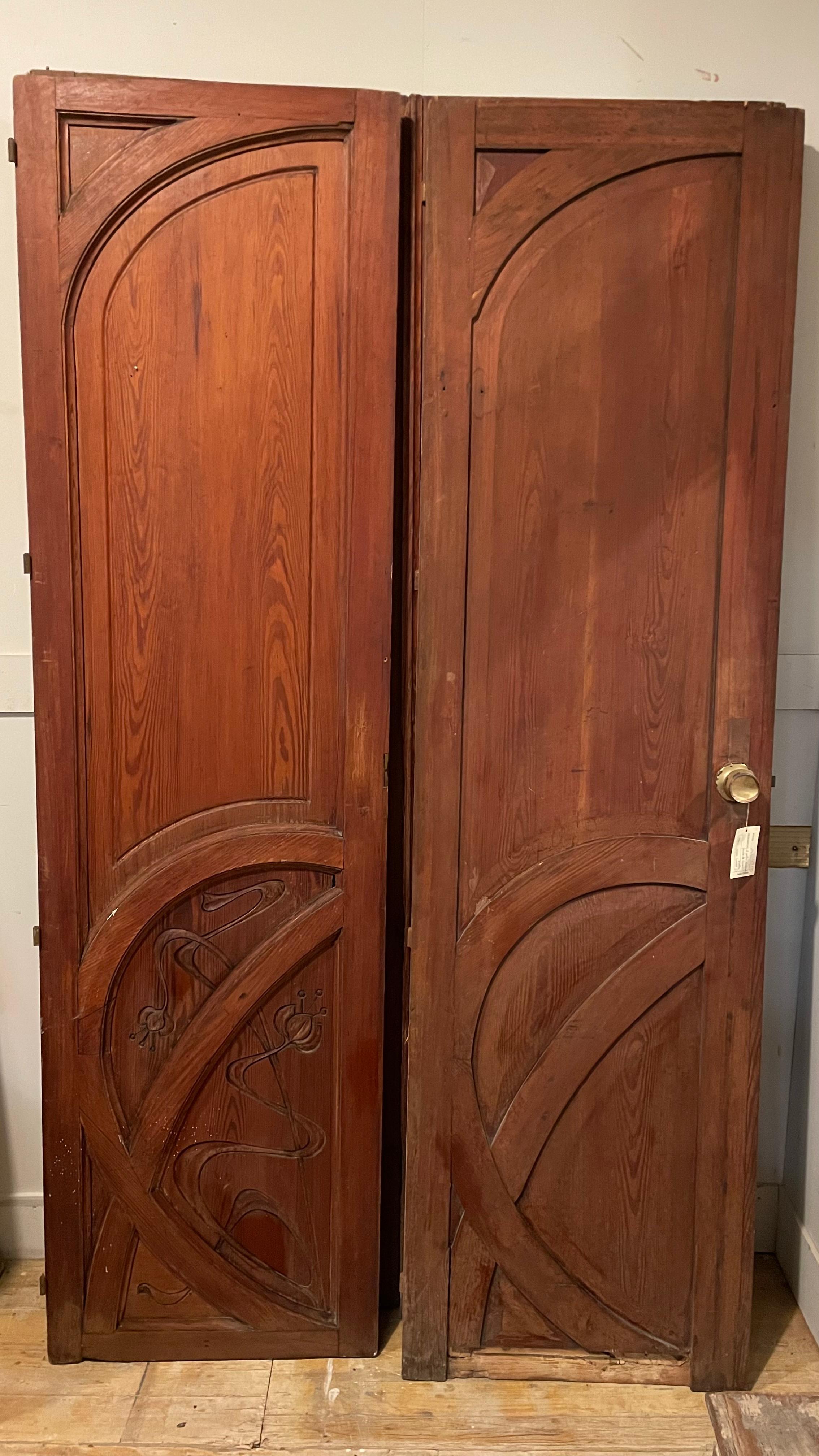 Art Deco Wooden Double Door 3