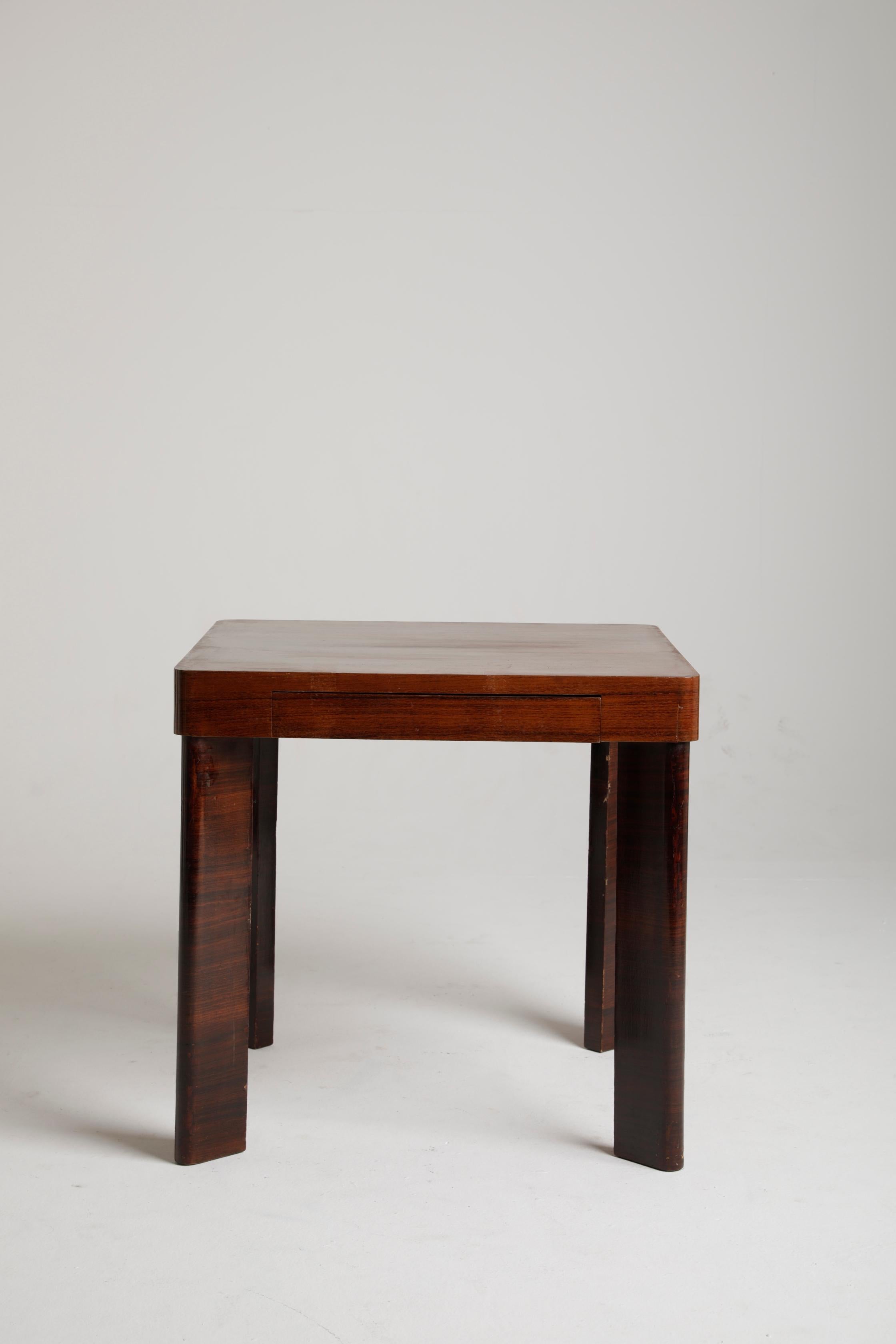 Art Deco Art Déco Wooden Game Table by Melchiorre Bega, 1935 Ca