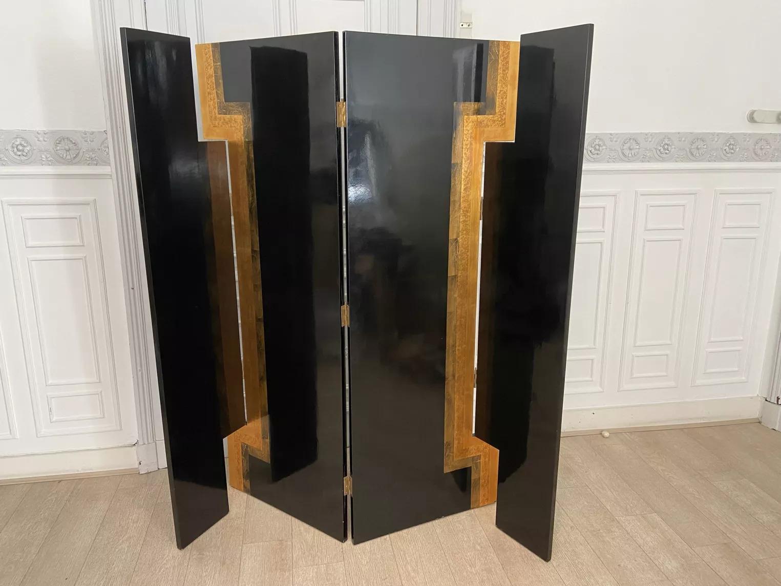 20th Century Art Deco wooden screen by 