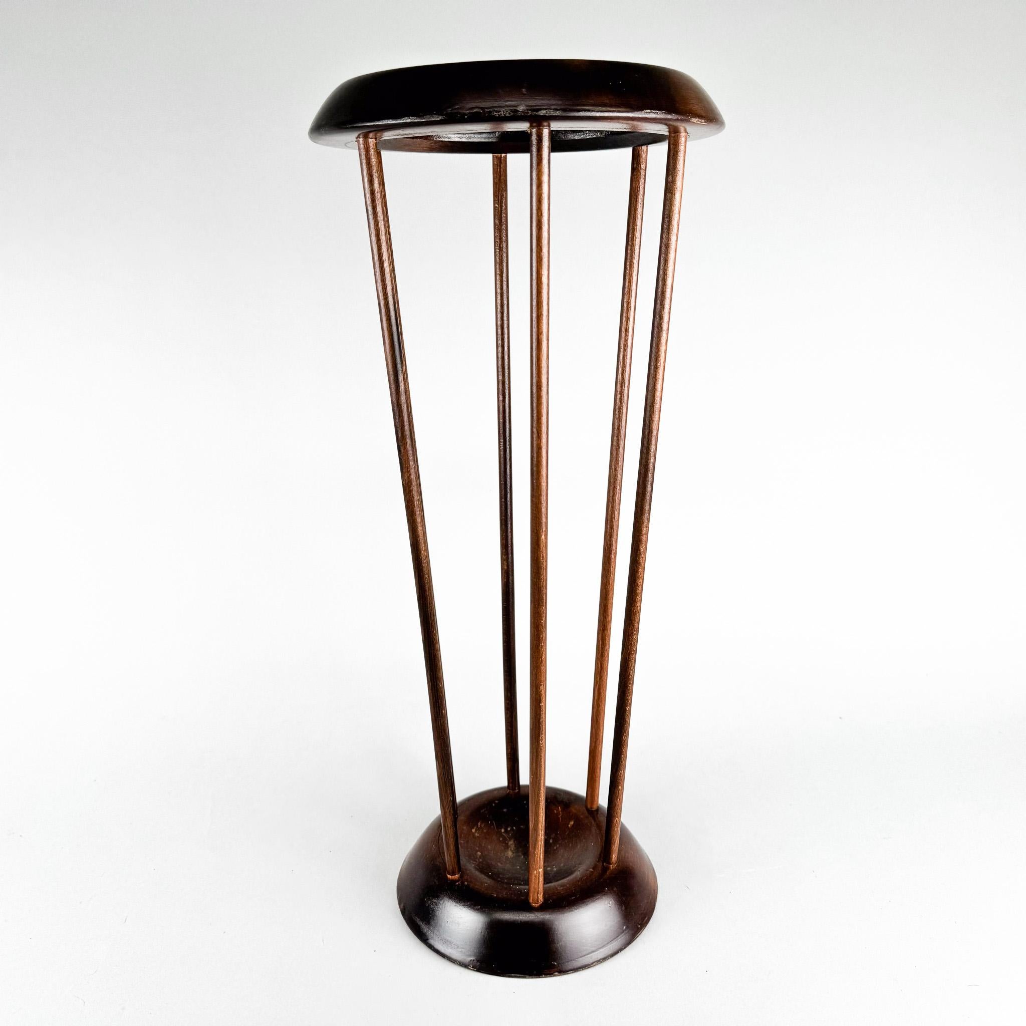 20th Century Art Deco Wooden Umbrella Stand For Sale