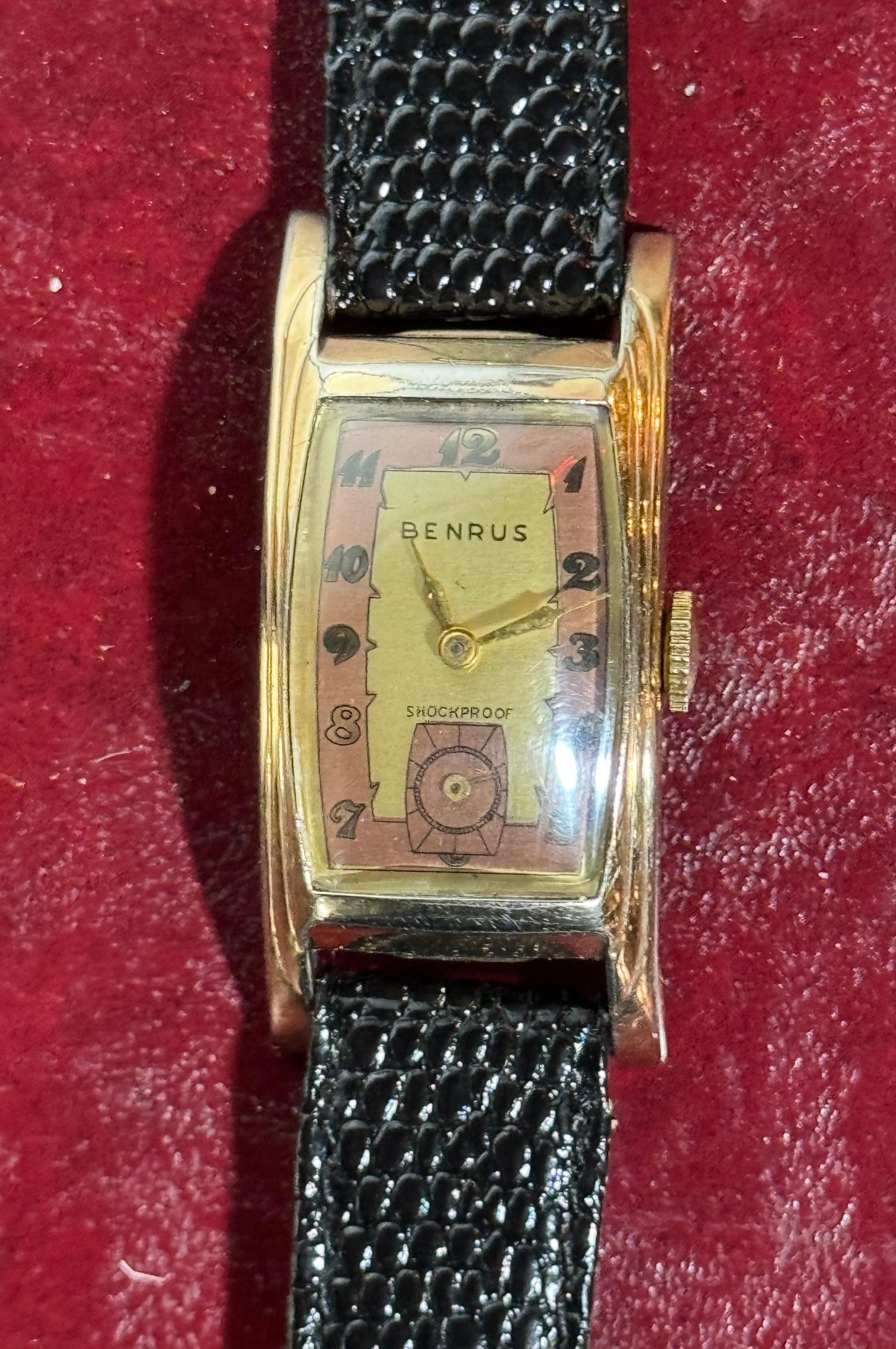 Art Deco Wrist Watch's / HAMILTON, GRUEN, BENRUS, original dials , serviced For Sale 8