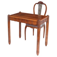 Art Deco Writing Table and Chair by Sue et Mare