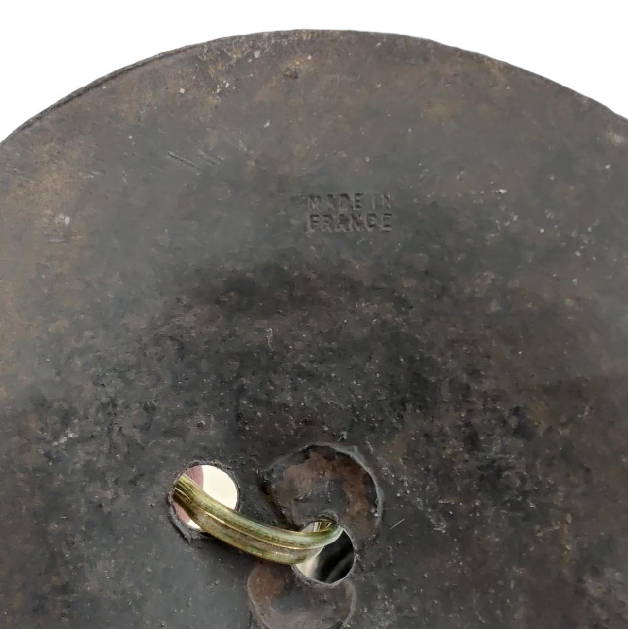 Lámpara de mesa Art Déco de hierro forjado y alabastro, años 20 en venta 1