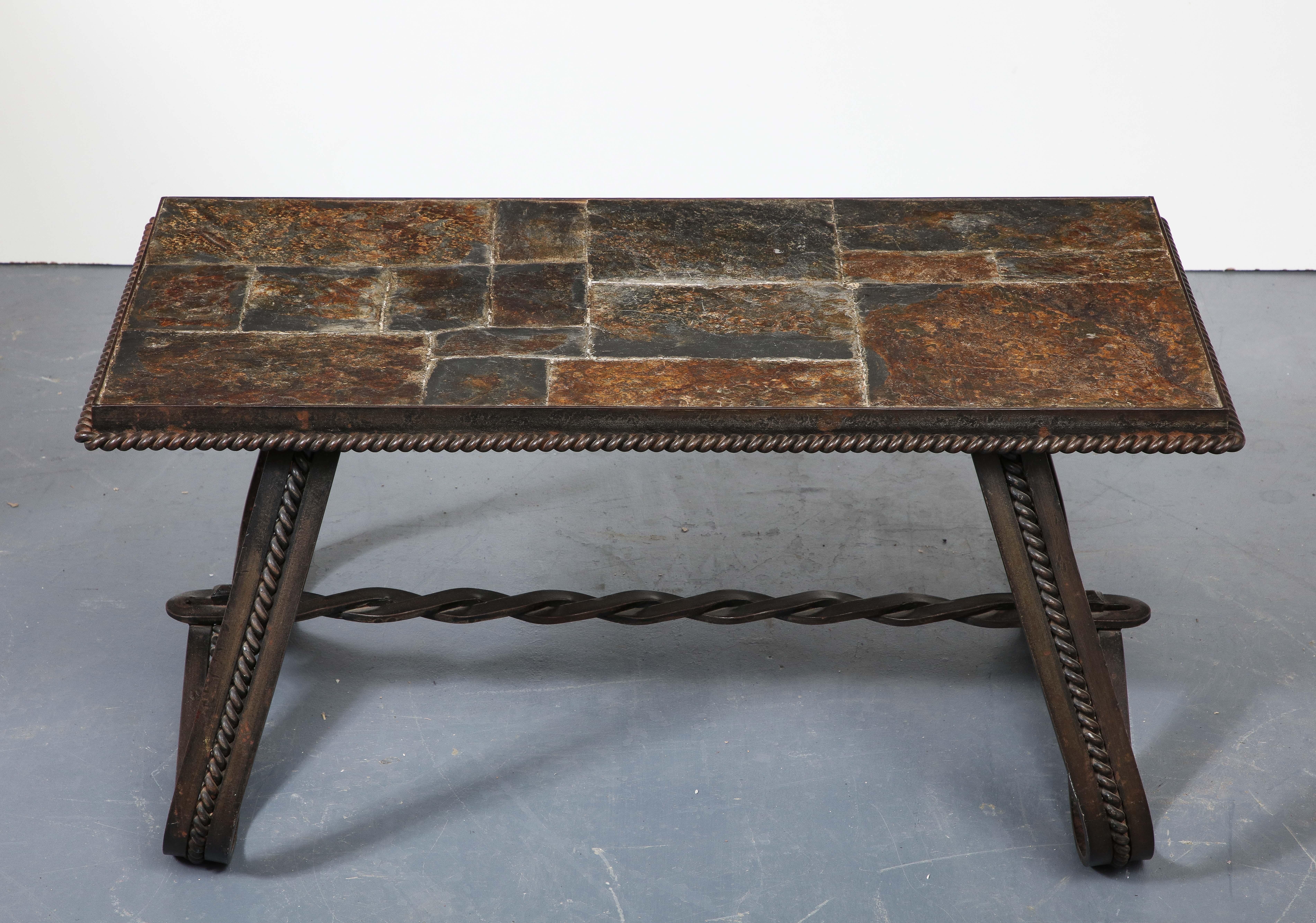 table basse en ardoise