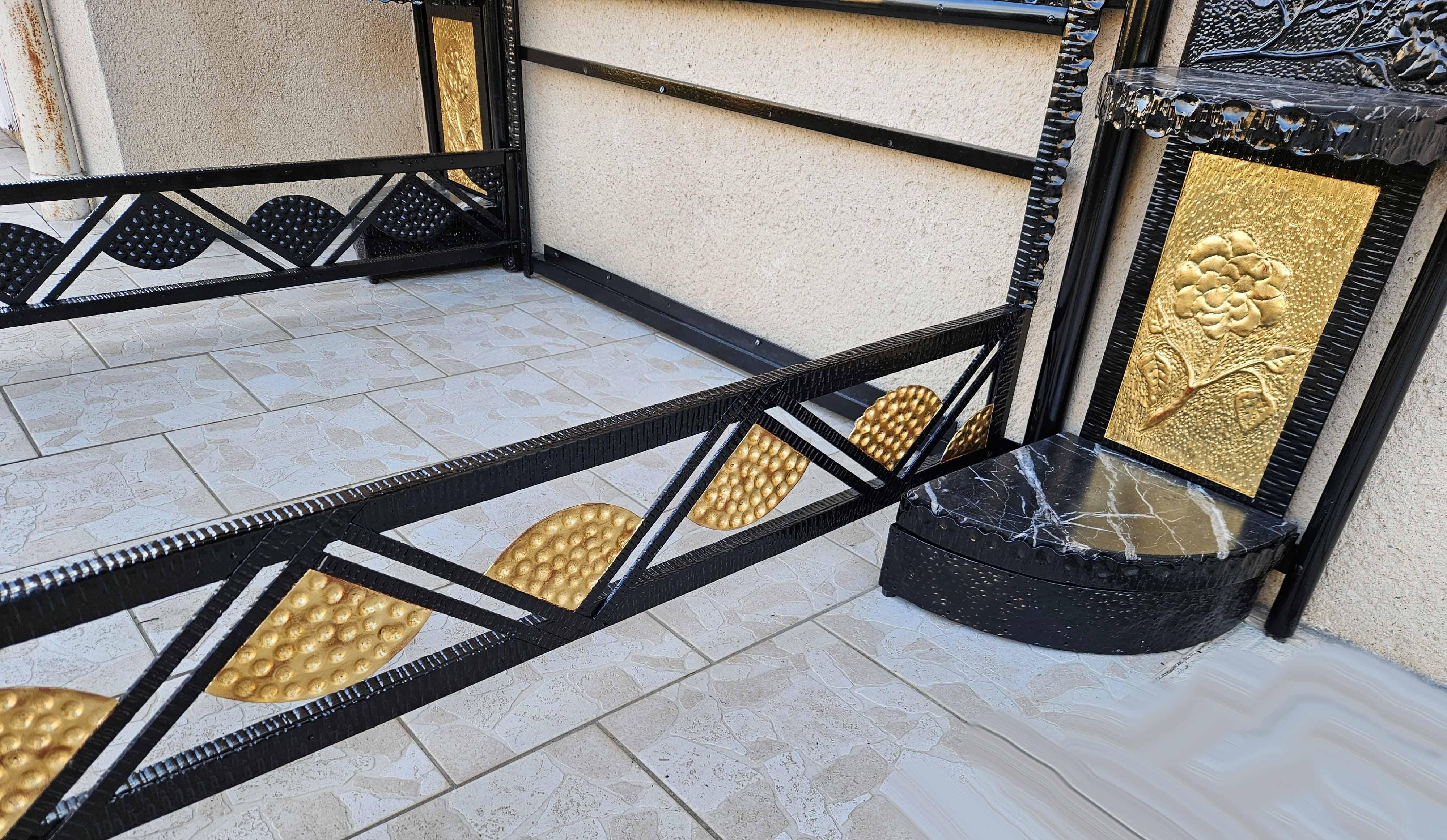 Art Deco Wrought Iron Bed For Sale 5