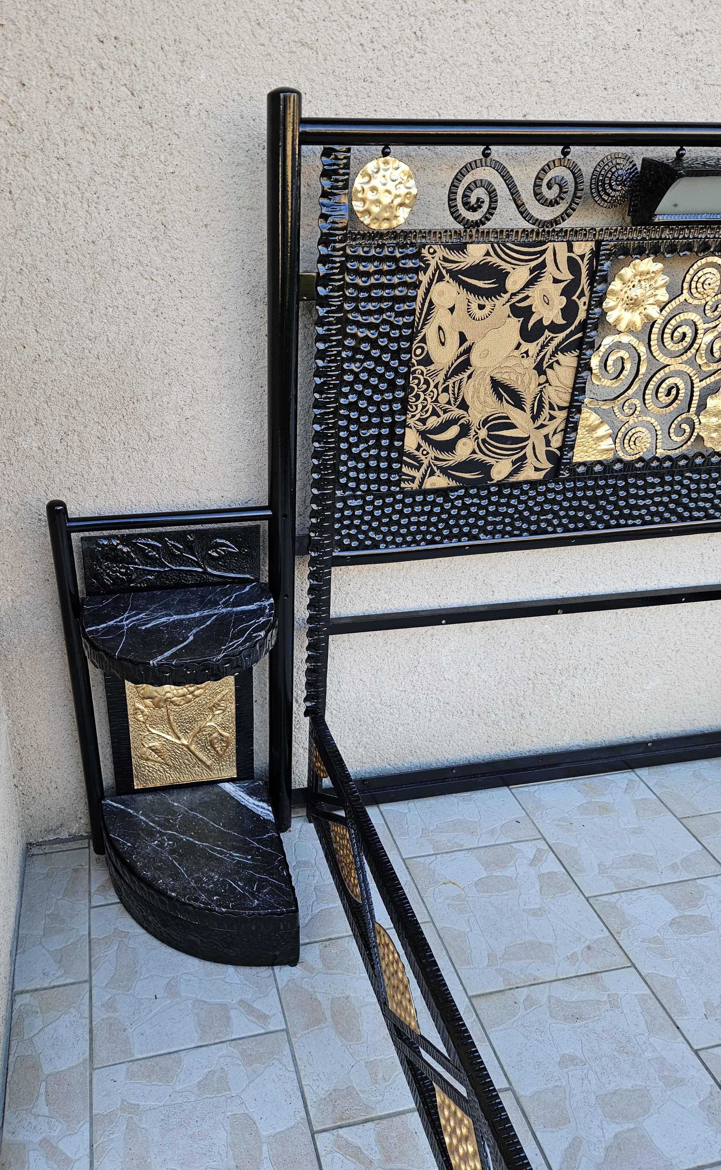 Art Deco Wrought Iron Bed For Sale 8