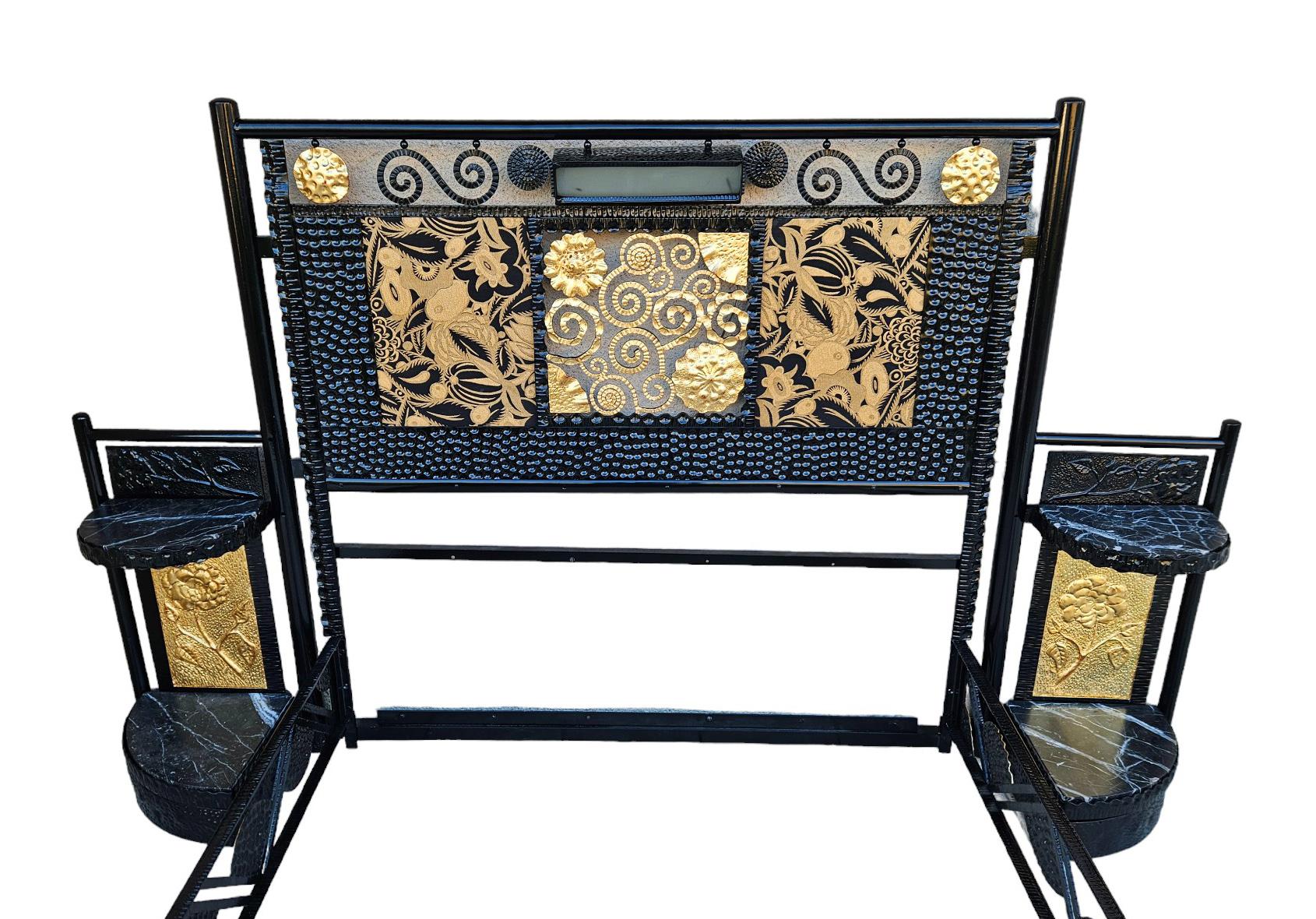 Art Deco Wrought Iron Bed For Sale 9