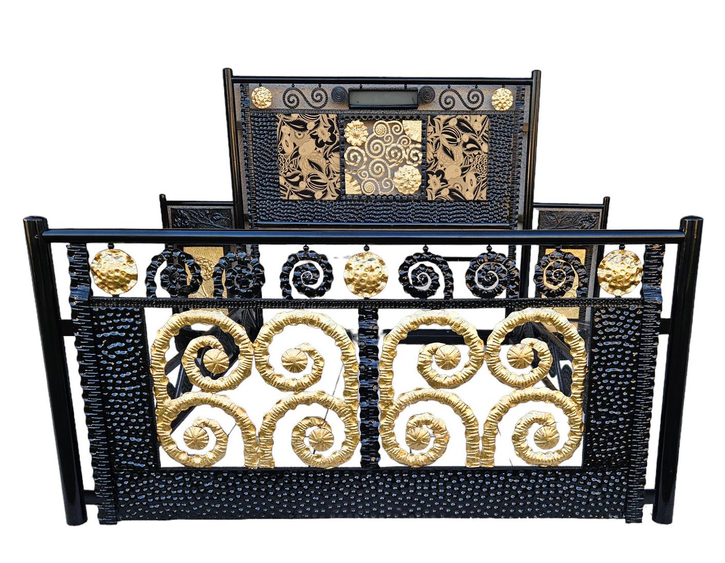 Art Deco Wrought Iron Bed For Sale 10