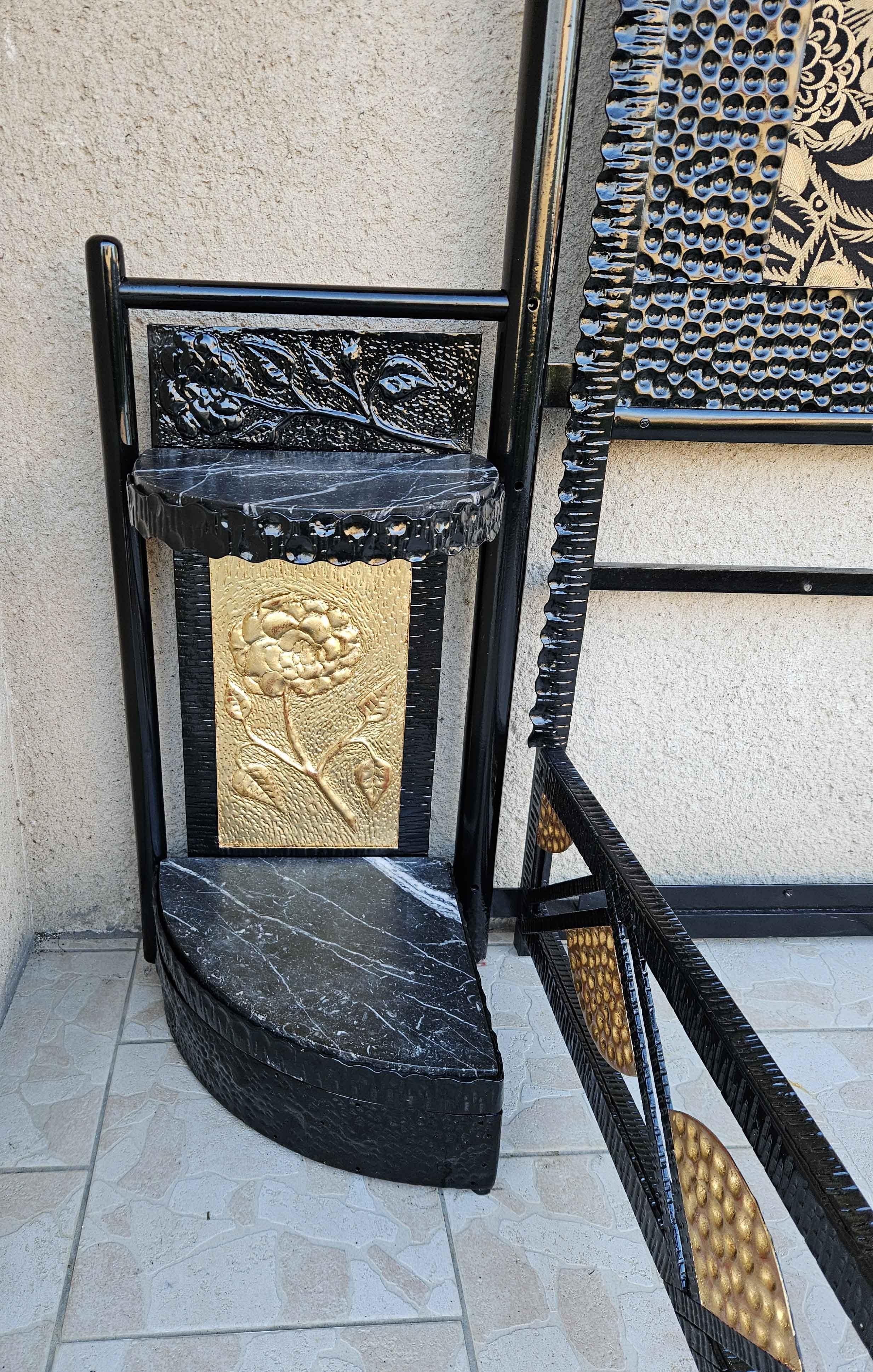 Art Deco Wrought Iron Bed For Sale 11