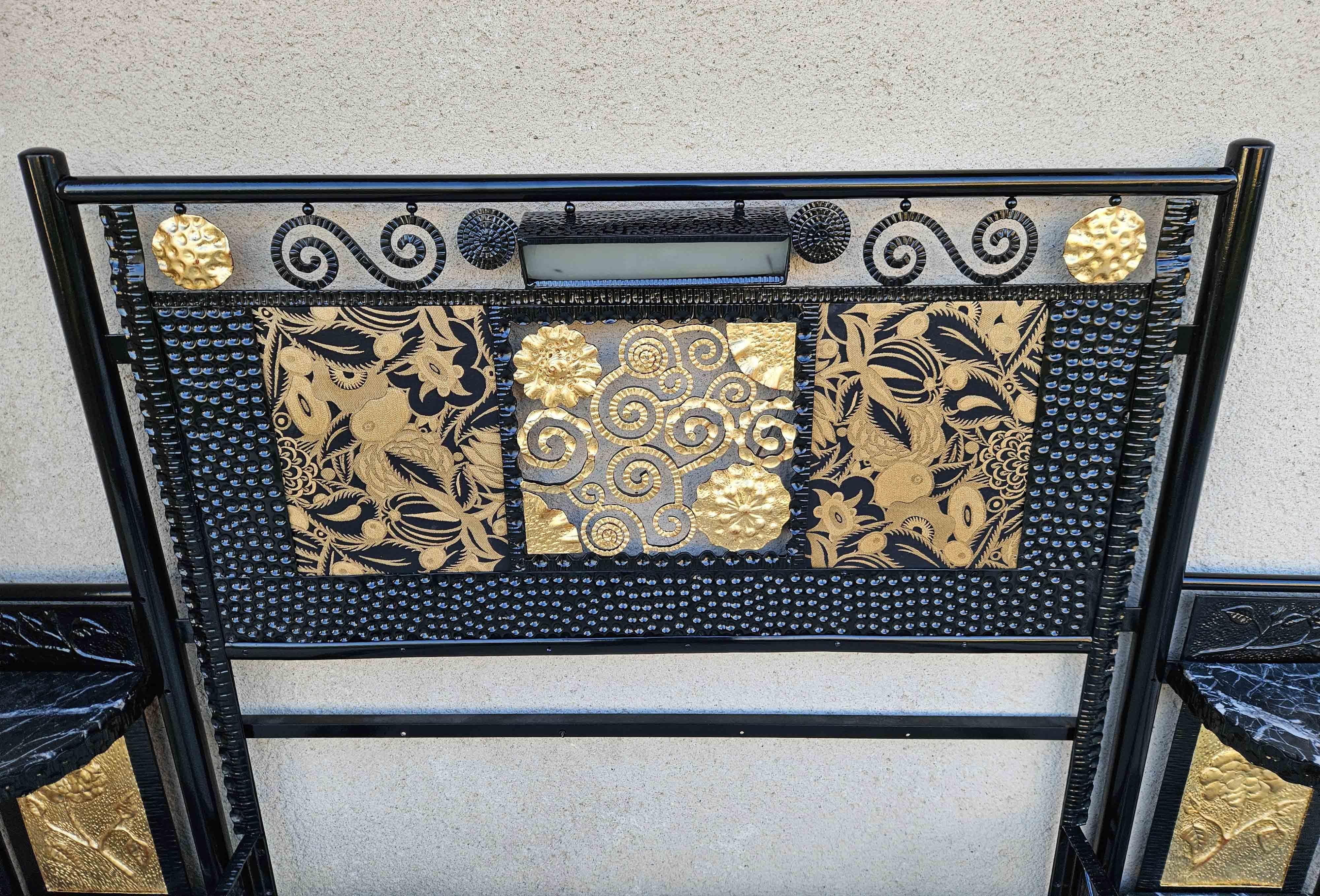 Art Deco Wrought Iron Bed For Sale 2