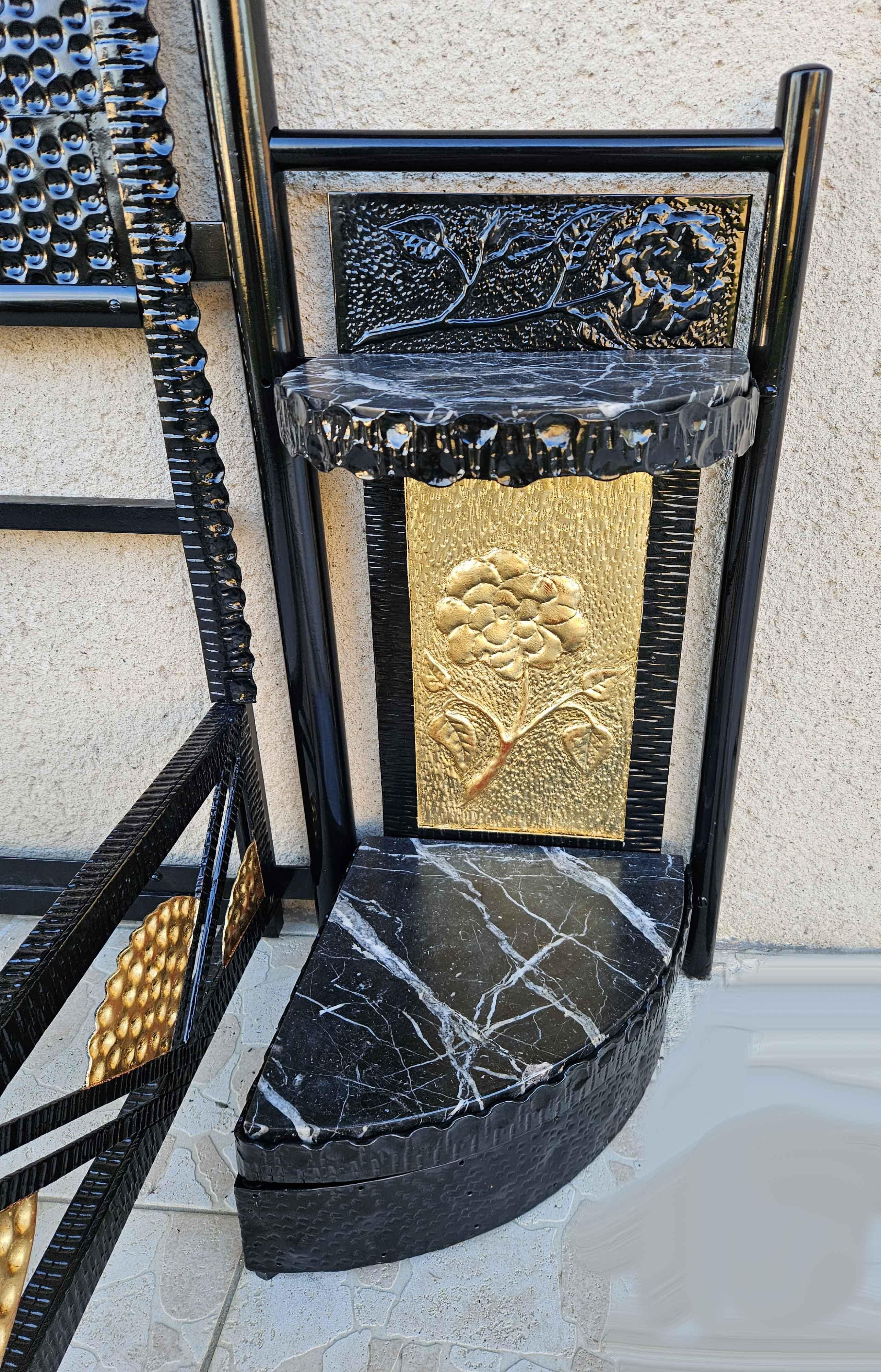 Art Deco Wrought Iron Bed For Sale 4