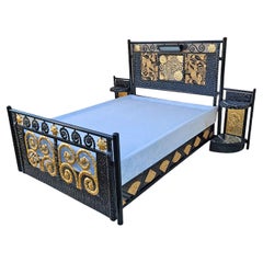 Art Deco Wrought Iron Bed
