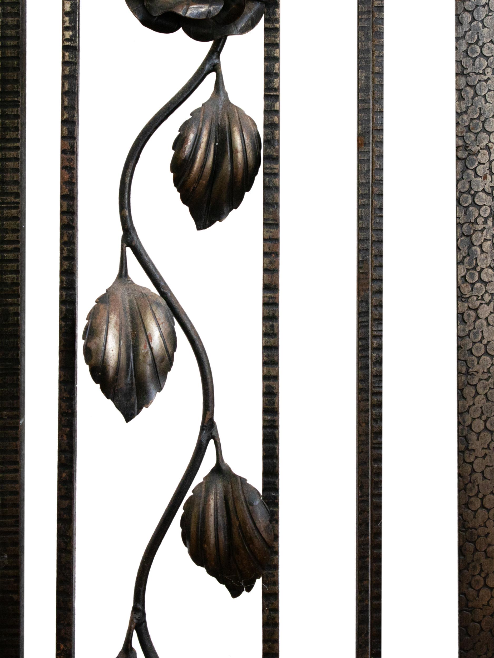 20ième siècle Porte-manteau, arbre d'entrée, Stand Umbrella en fer forgé Art Déco, 1920 en vente