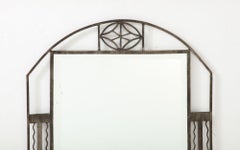 Art Deco Wrought Iron Mirror
