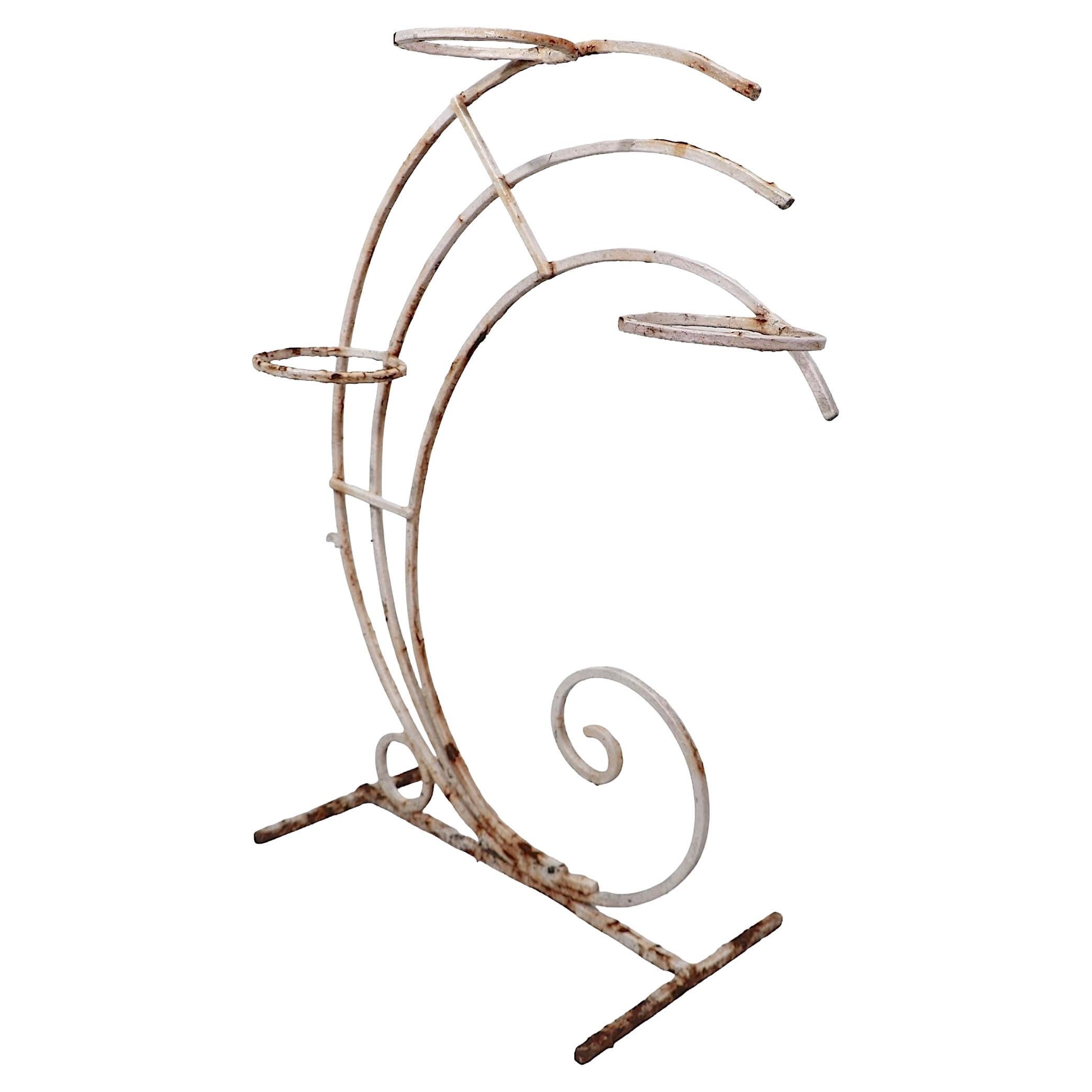Art Deco Wrought Iron Planter