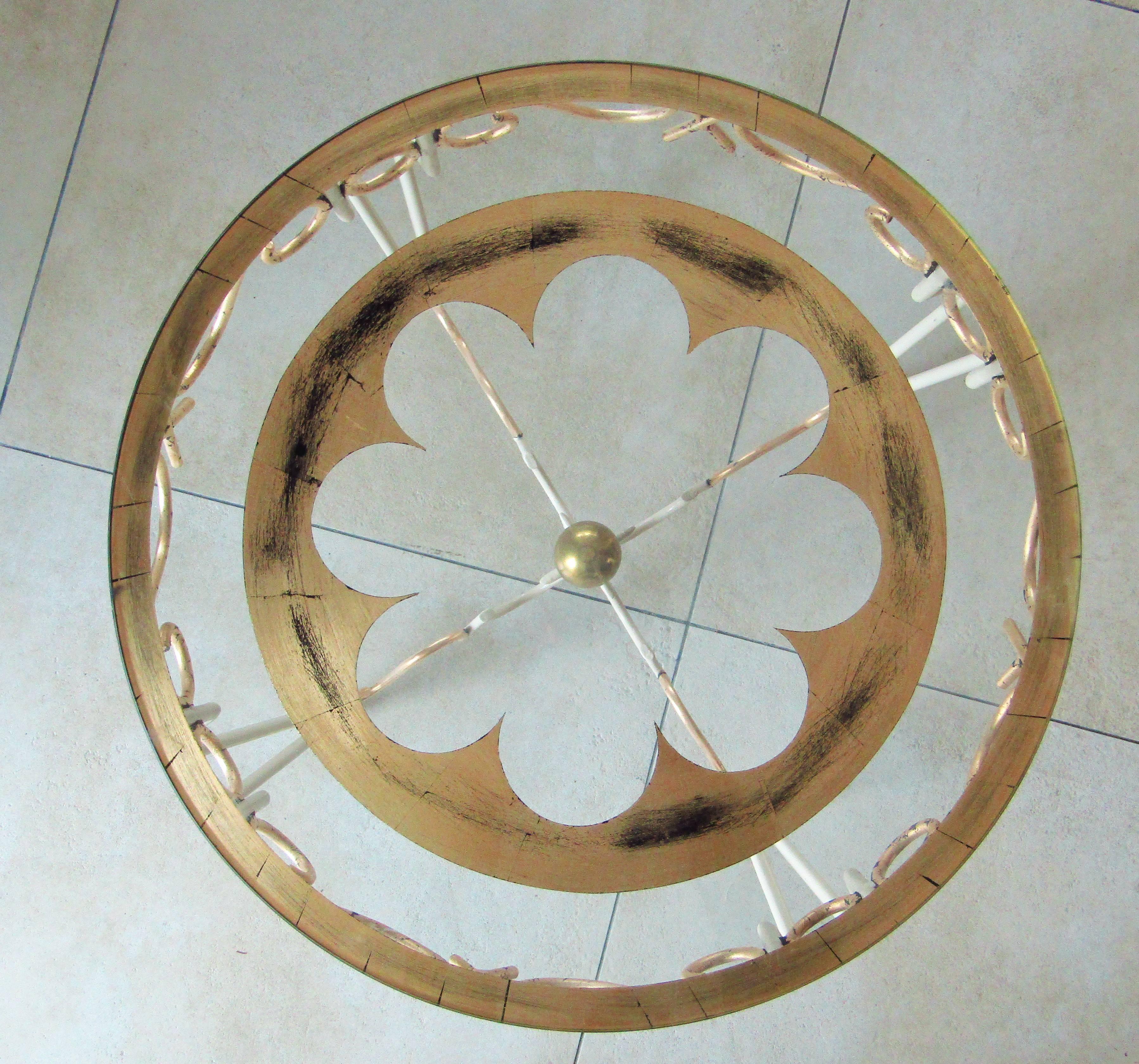 Art Deco Wrought Iron Table by Rene Prou 3