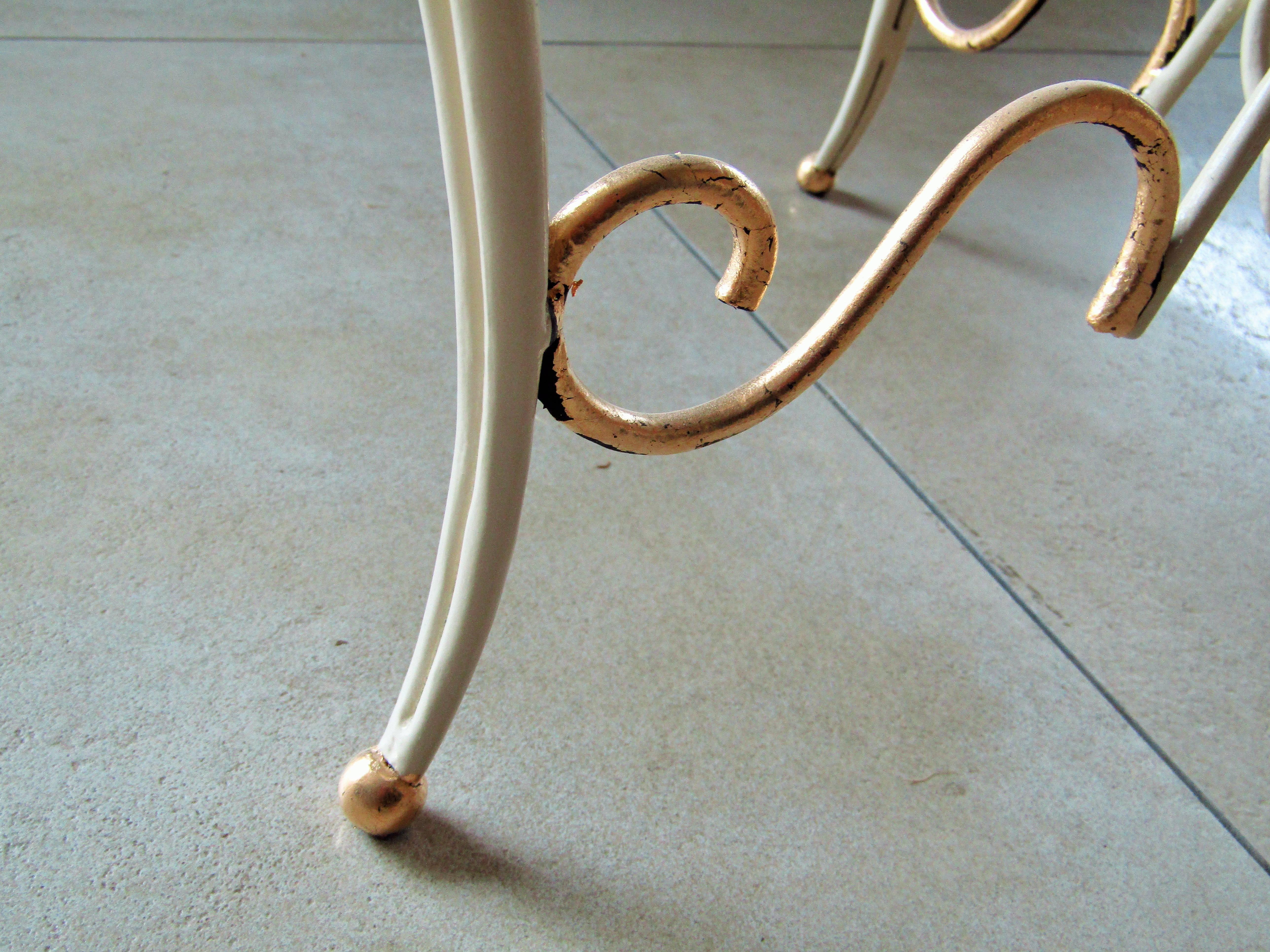 Art Deco Wrought Iron Table by Rene Prou 4