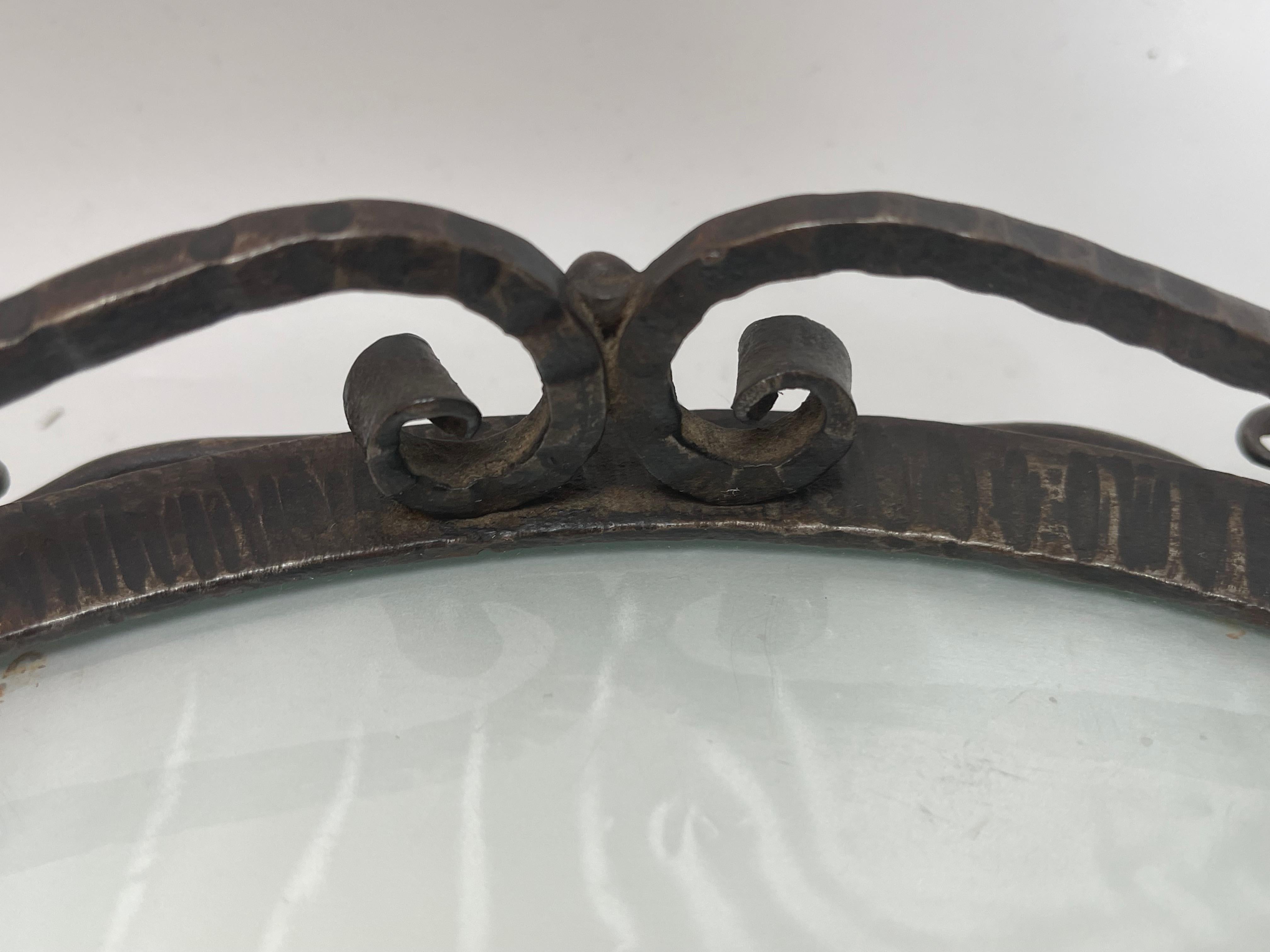 Art Deco Wrought Iron Tray For Sale 6