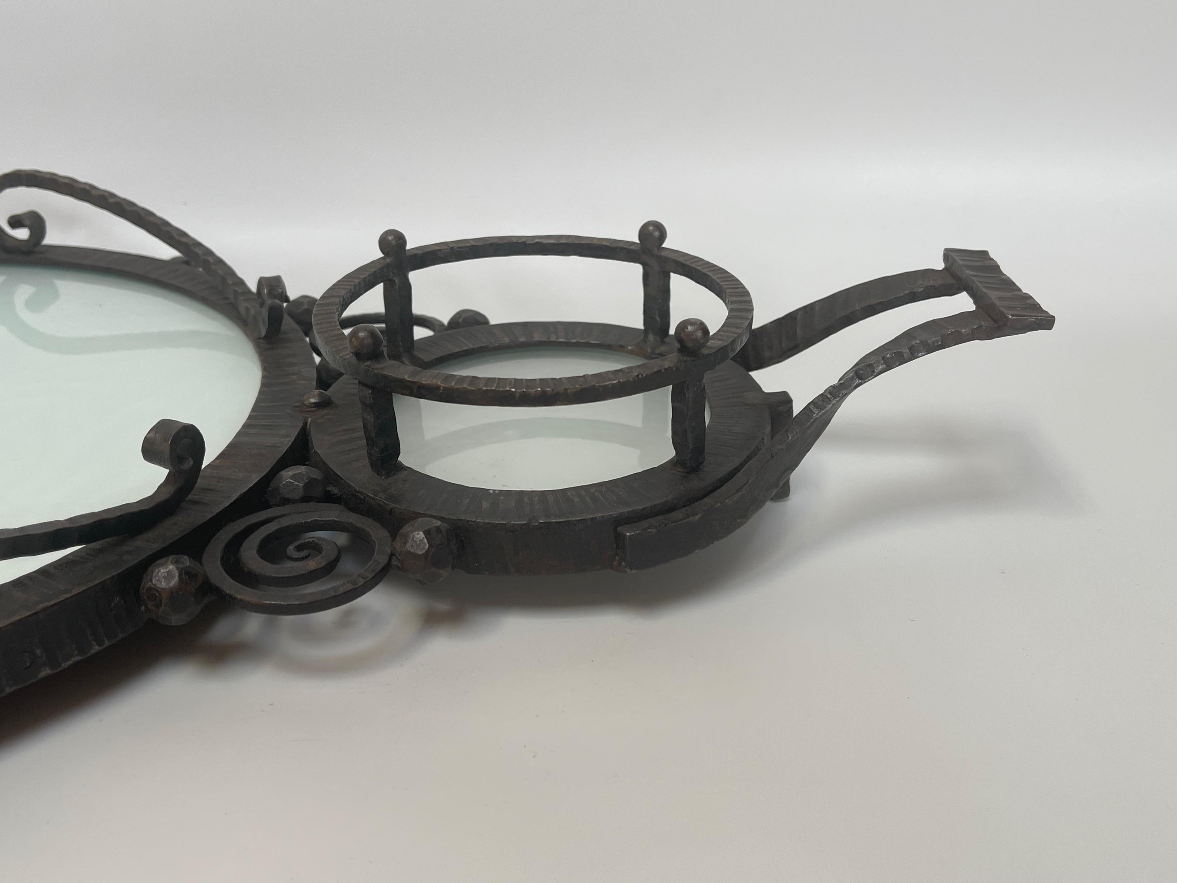 Art Deco Wrought Iron Tray For Sale 2