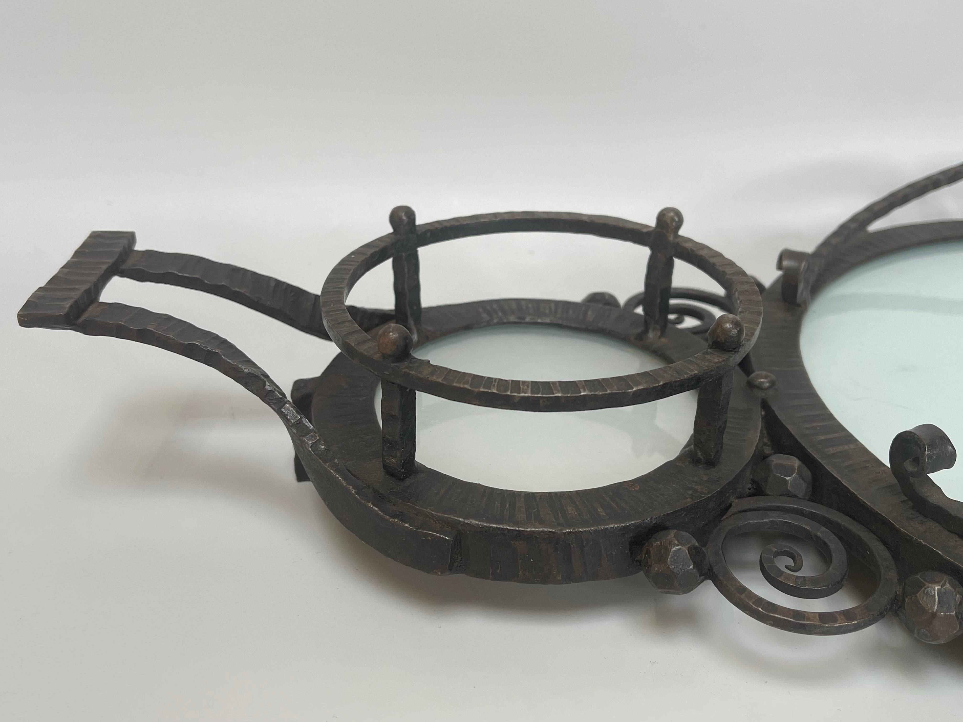 Art Deco Wrought Iron Tray For Sale 3