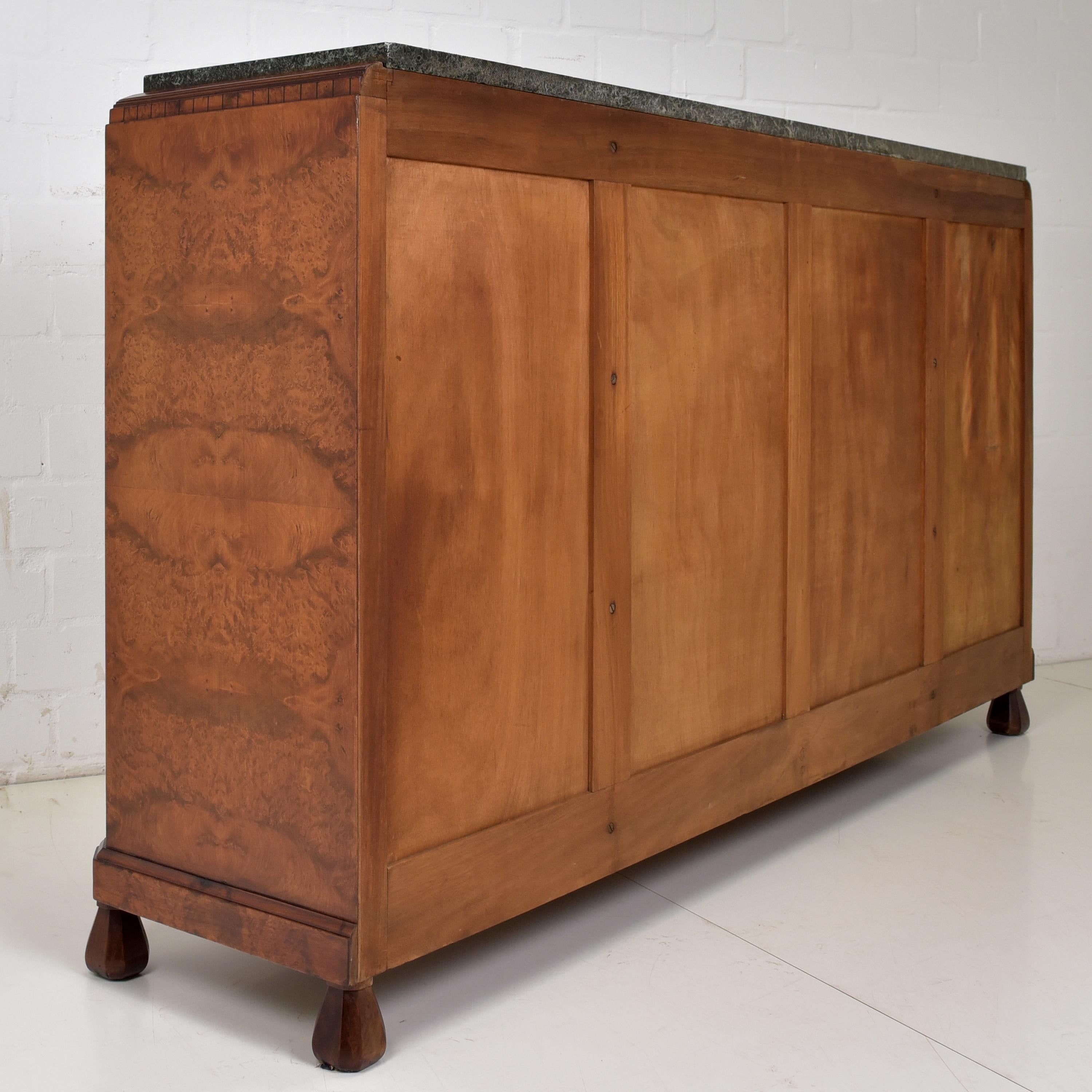 Art Deco XL Showcase Sideboard in Root Wood, 1930 For Sale 7