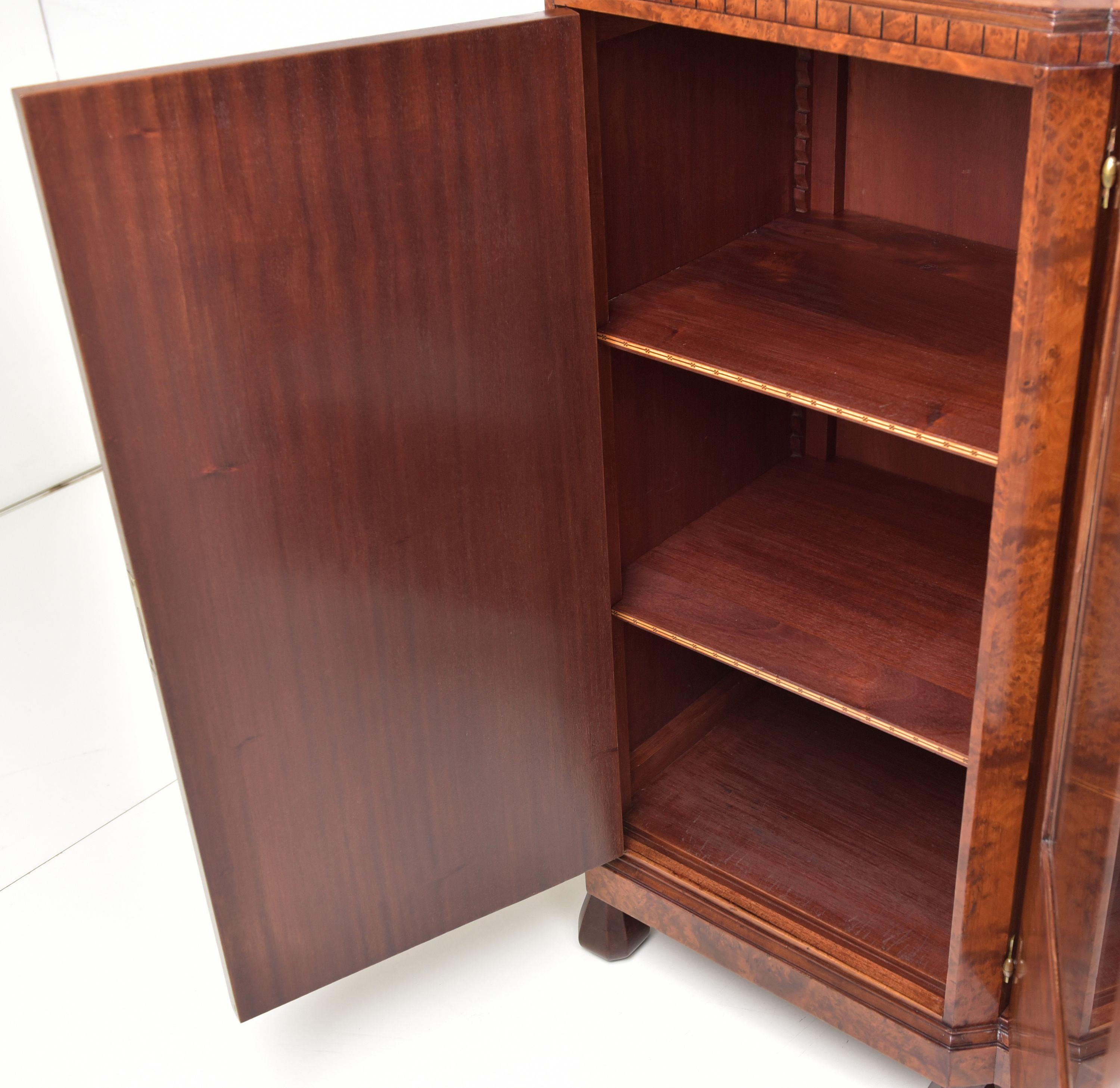 Art Deco XL Showcase Sideboard in Root Wood, 1930 In Good Condition For Sale In Lüdinghausen, DE