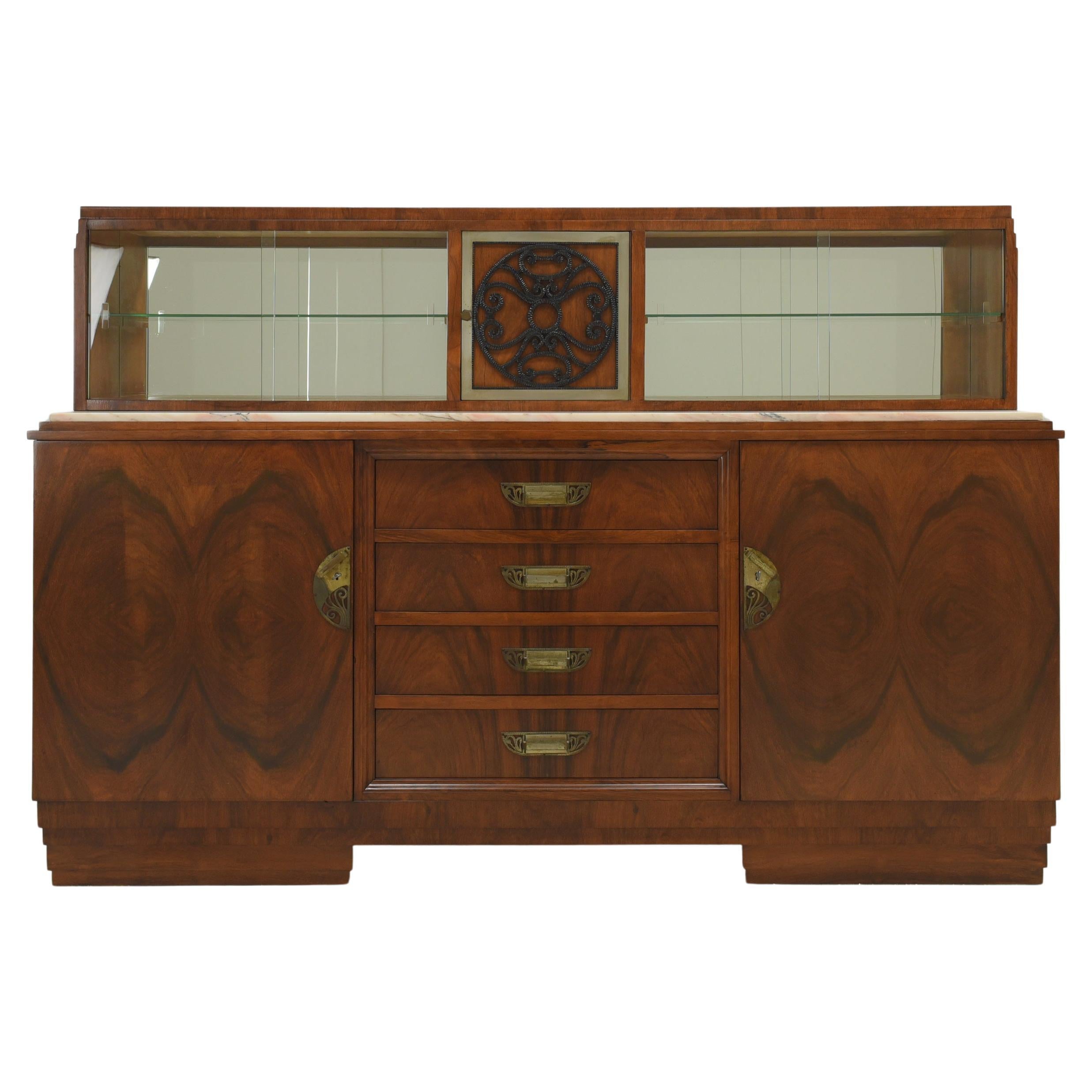 Art Deco Sideboard or in Brass from the Estate of Andy Warhol at 1stDibs brass