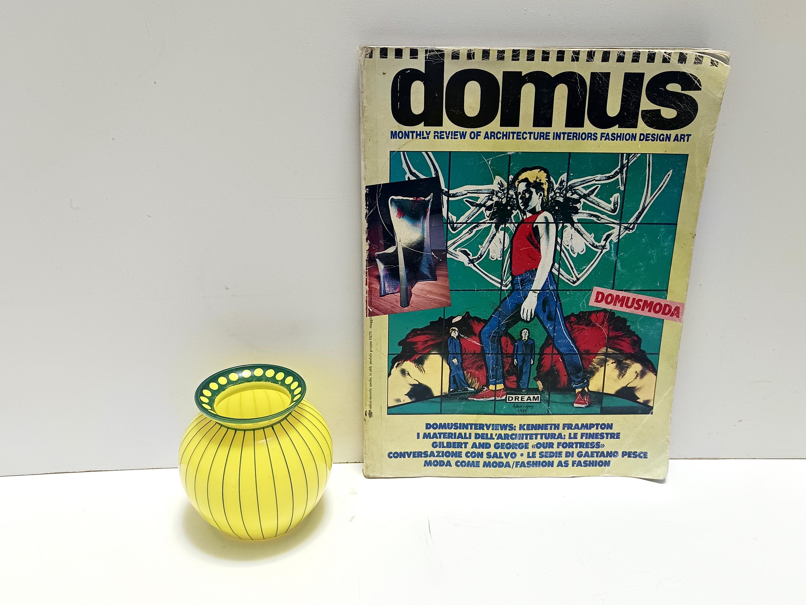 Made in Austria, 1920s. 
This vase is made is glass, which is decorated with a secessionist style. 
It is a vintage piece, therefore it might show slight traces of use, but it can be considered as in perfect original condition and ready to become a