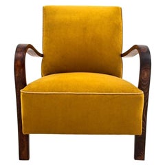 Art Deco Yellow Armchair