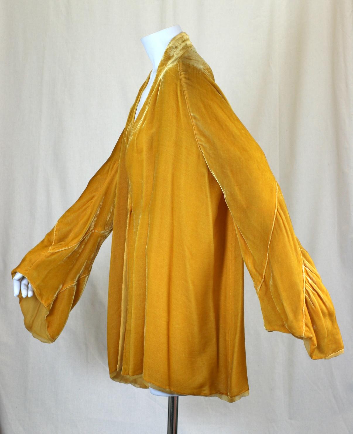 yellow silk jacket