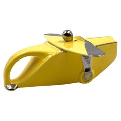 Vintage Art Deco yellow 'T-Plane' ceramic aeroplane teapot, Sadler, UK, 1930s