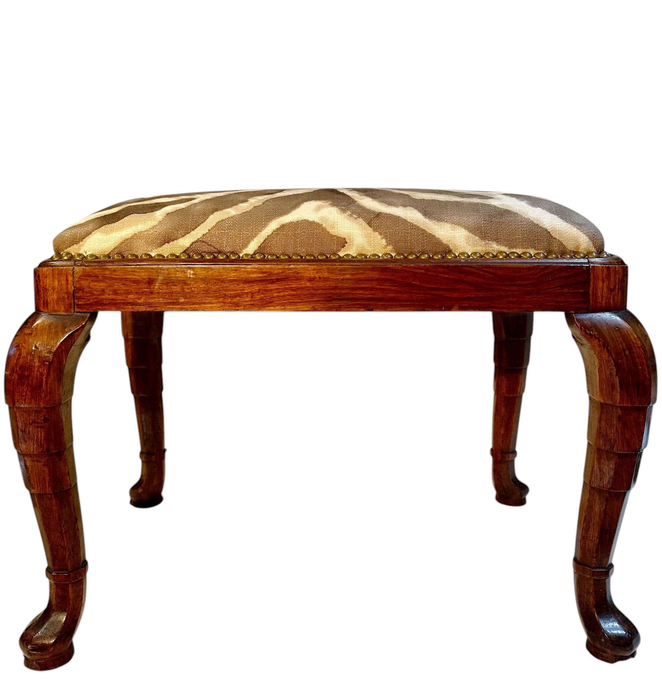 Art Deco Zebra Print Bench 1