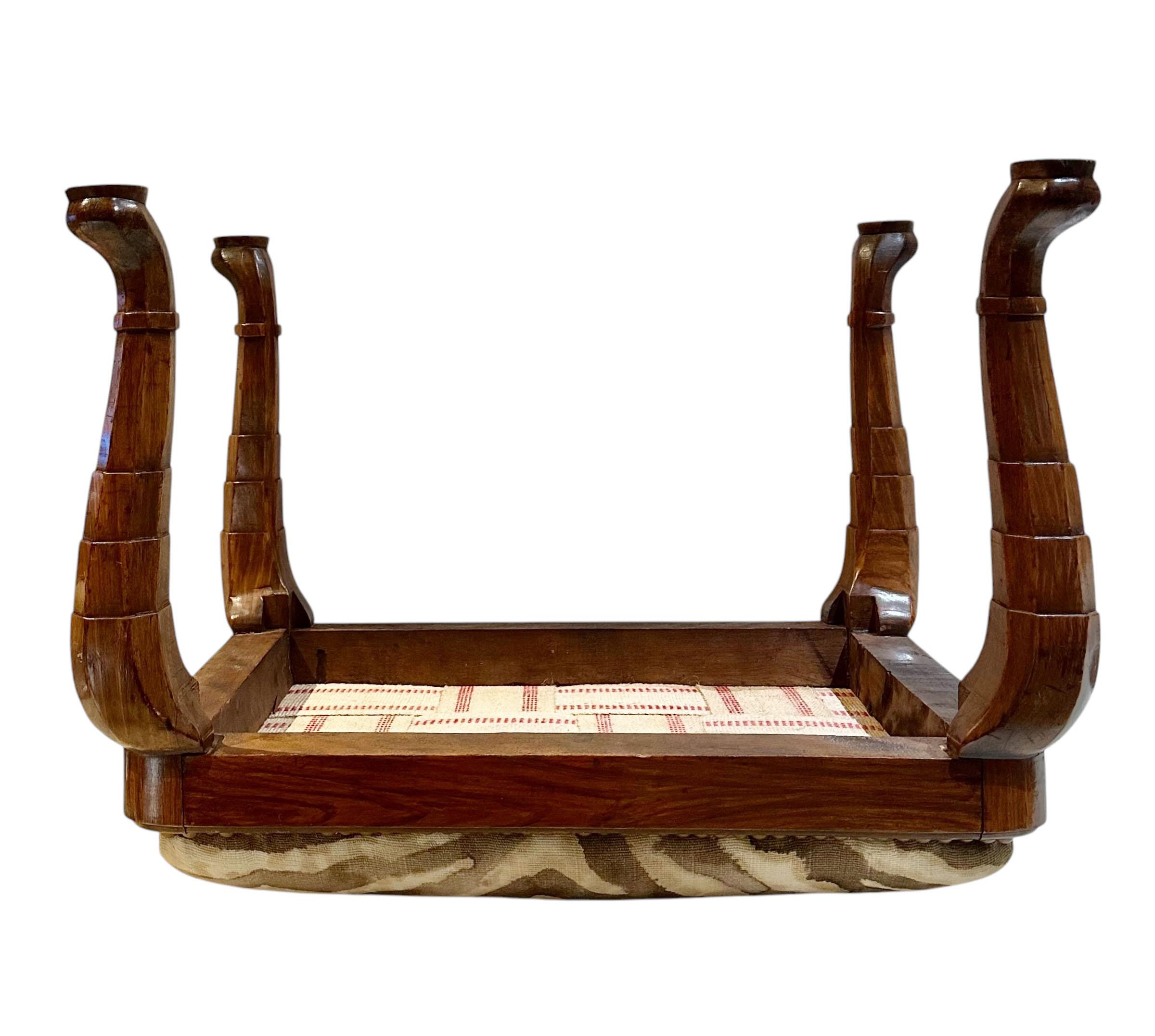 Art Deco Zebra Print Bench 2